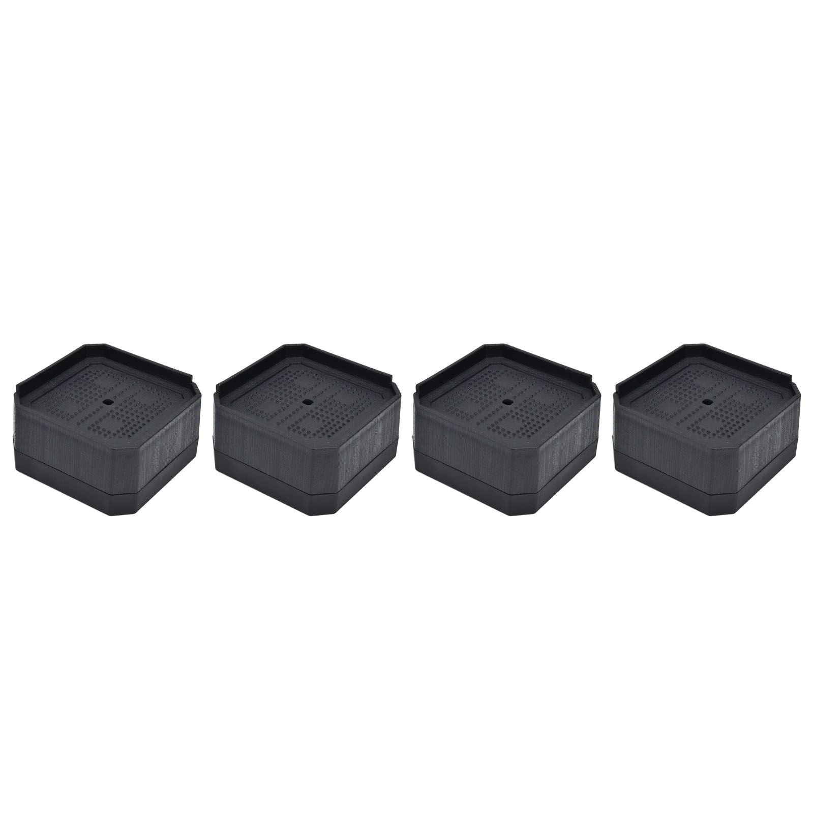 4Set Chair Leg Floor Protectors Square Rubber Non Slip Furniture Leg Pads for Home Bedroom