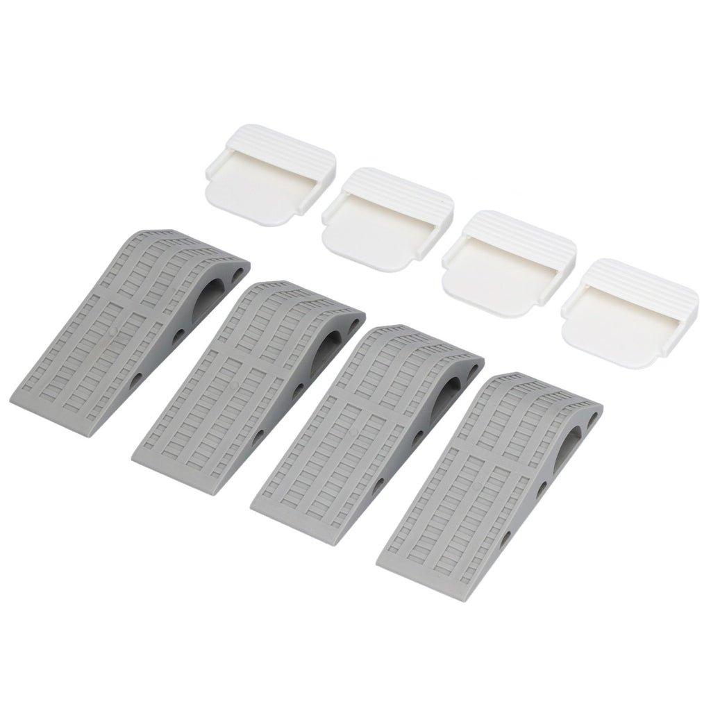 4Set Door Stoppers Non Slip Rubber Door Bottom Stop Wedge Accessories for Home Improvement