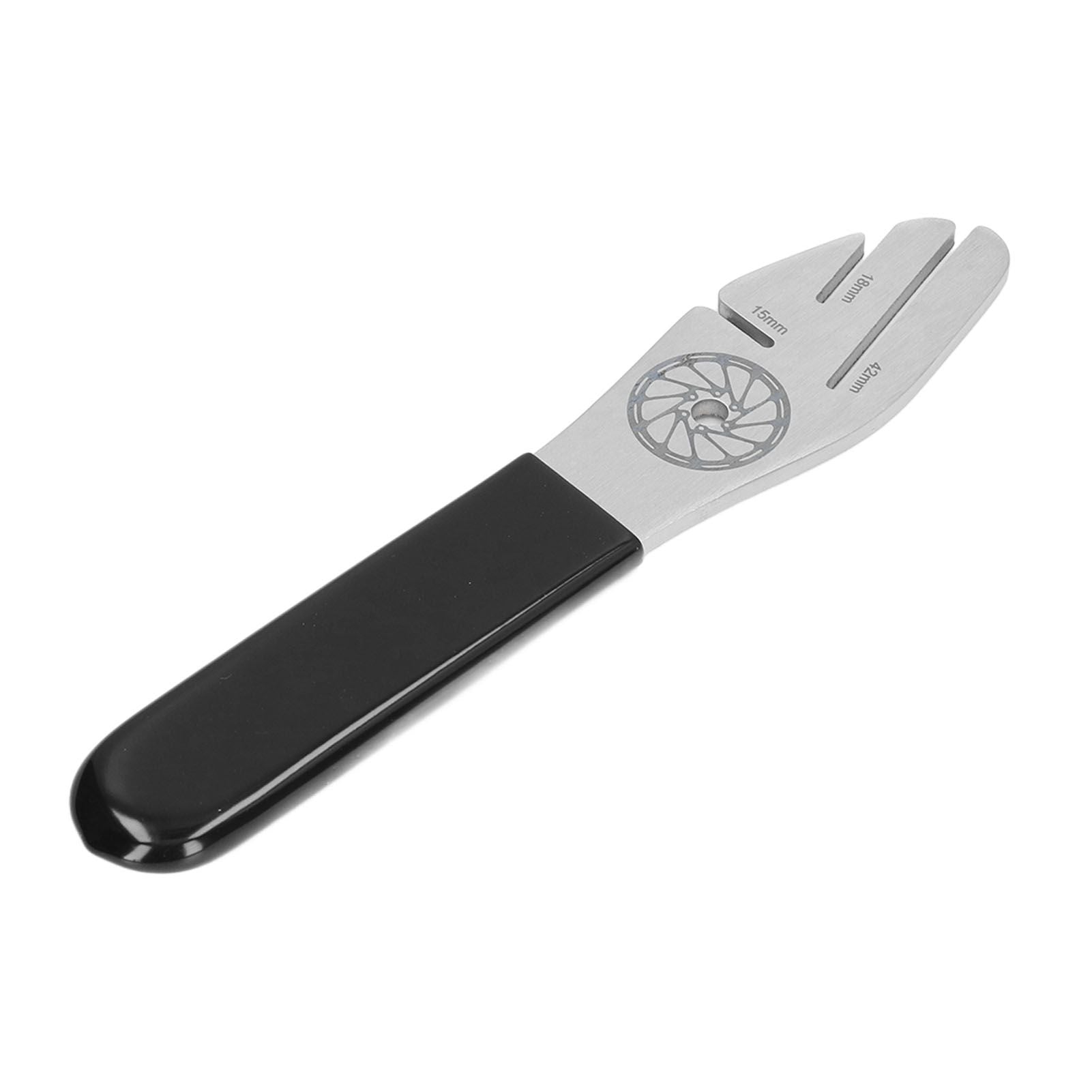 Bicycle Disc Rotor Alignment Tool Rotor Stainless Steel Bike Brake Wrench with 3 Slots for Bike Alignment