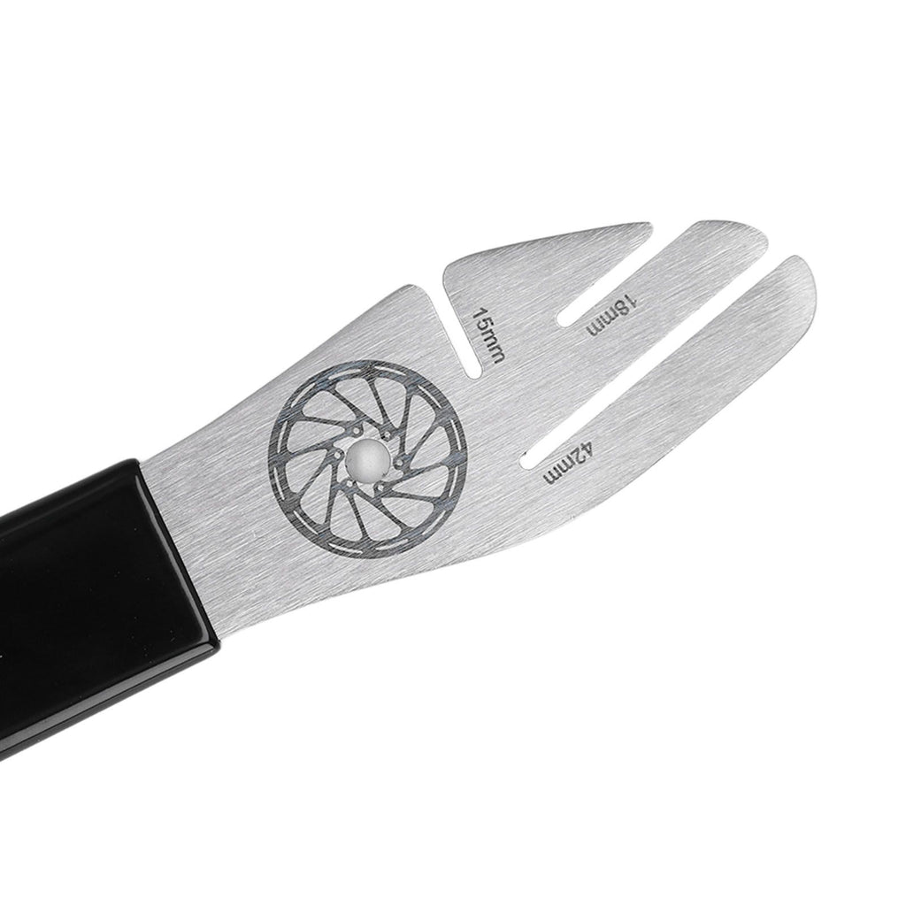Bicycle Disc Rotor Alignment Tool Rotor Stainless Steel Bike Brake Wrench with 3 Slots for Bike Alignment