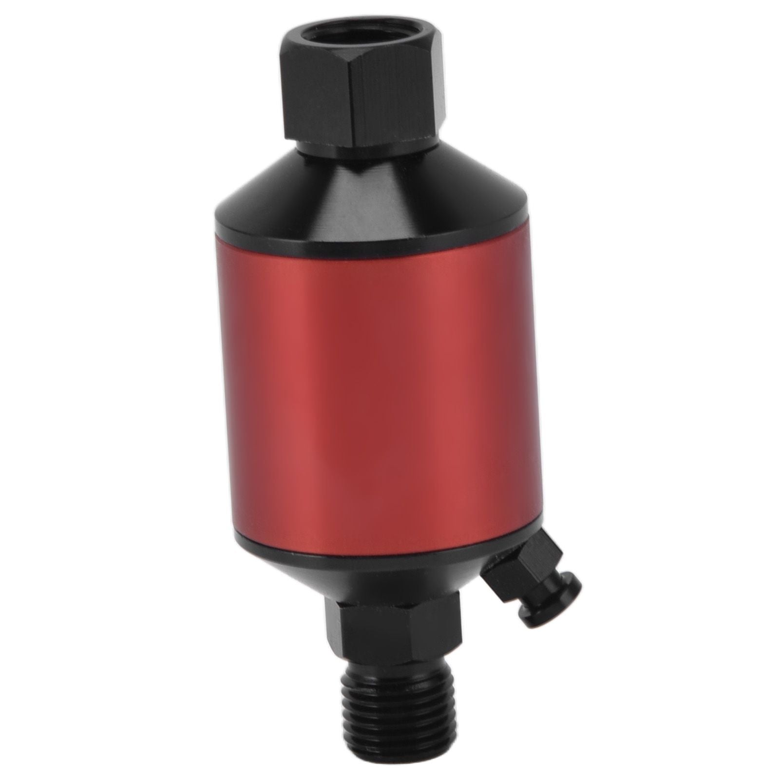 1/4 Inch Water and Oil Separator Air Compressor Water Separator 1/4inch NPT Compressed Air Filter Regulator Red