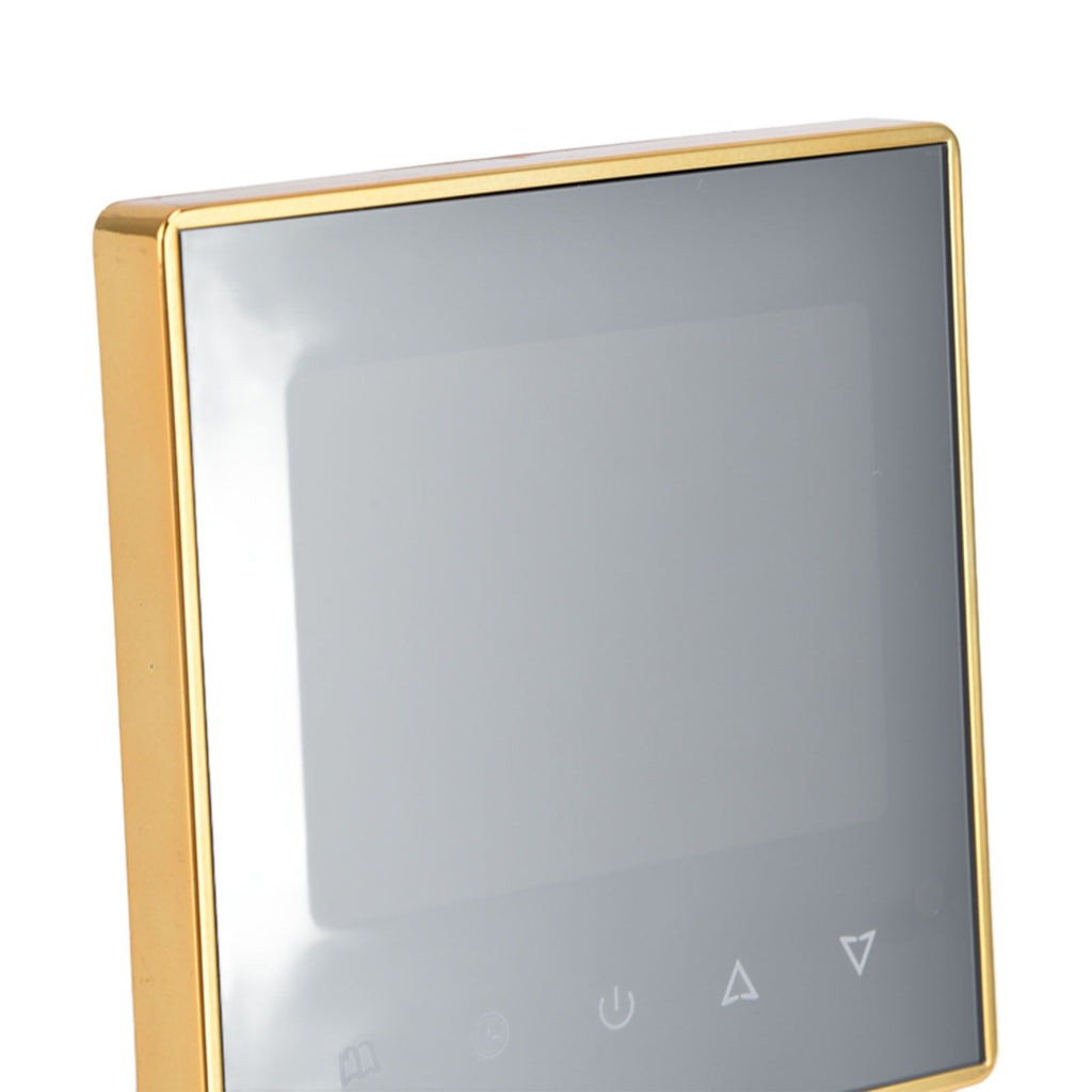 Smart Thermostat Multifunction Programmable Thermostat for Air Conditioner Water Heating Underfloor Heating AC220V Gold