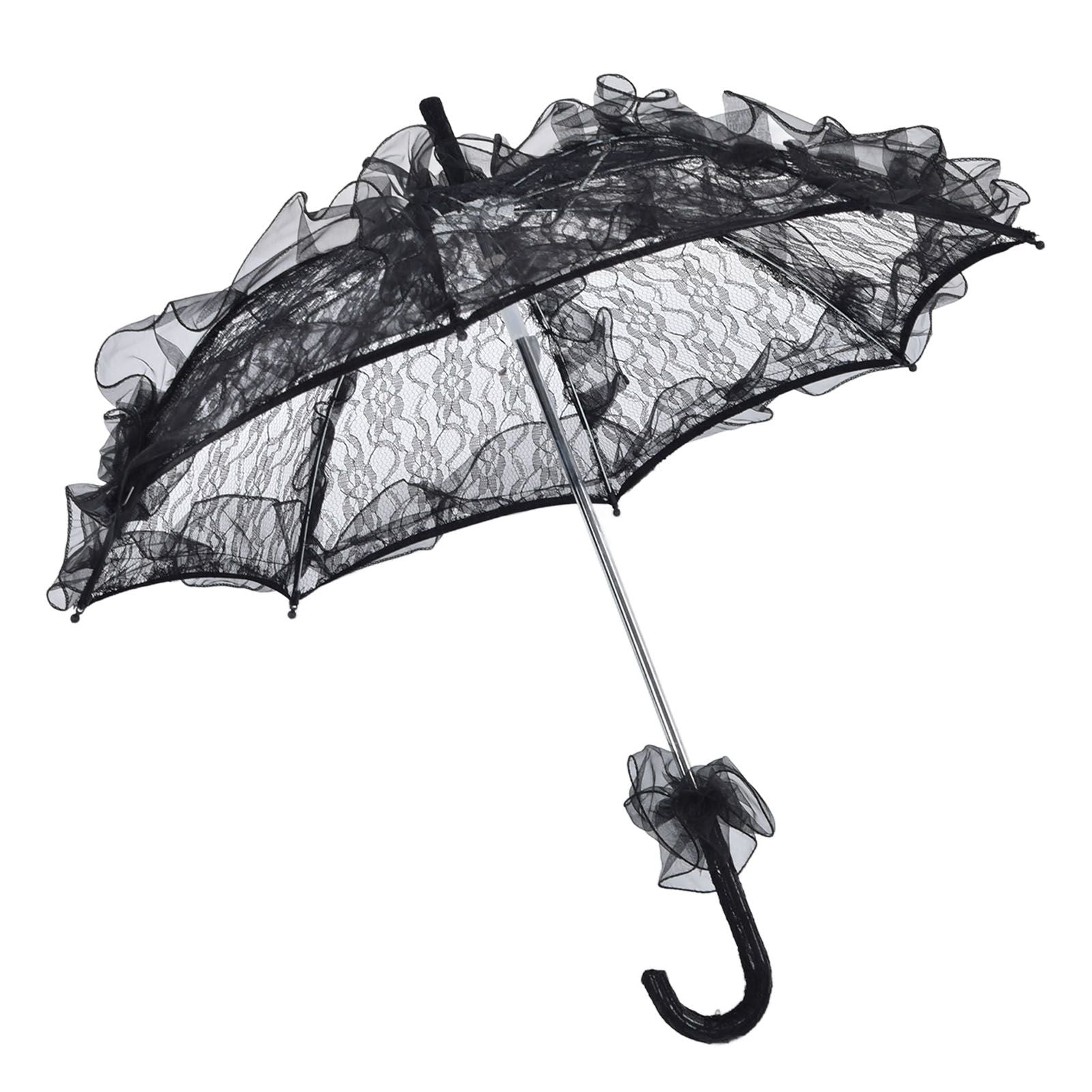 Elegant Lace Bride Umbrella Wedding Party Photography Decor Prop Lace Parasol Decoration