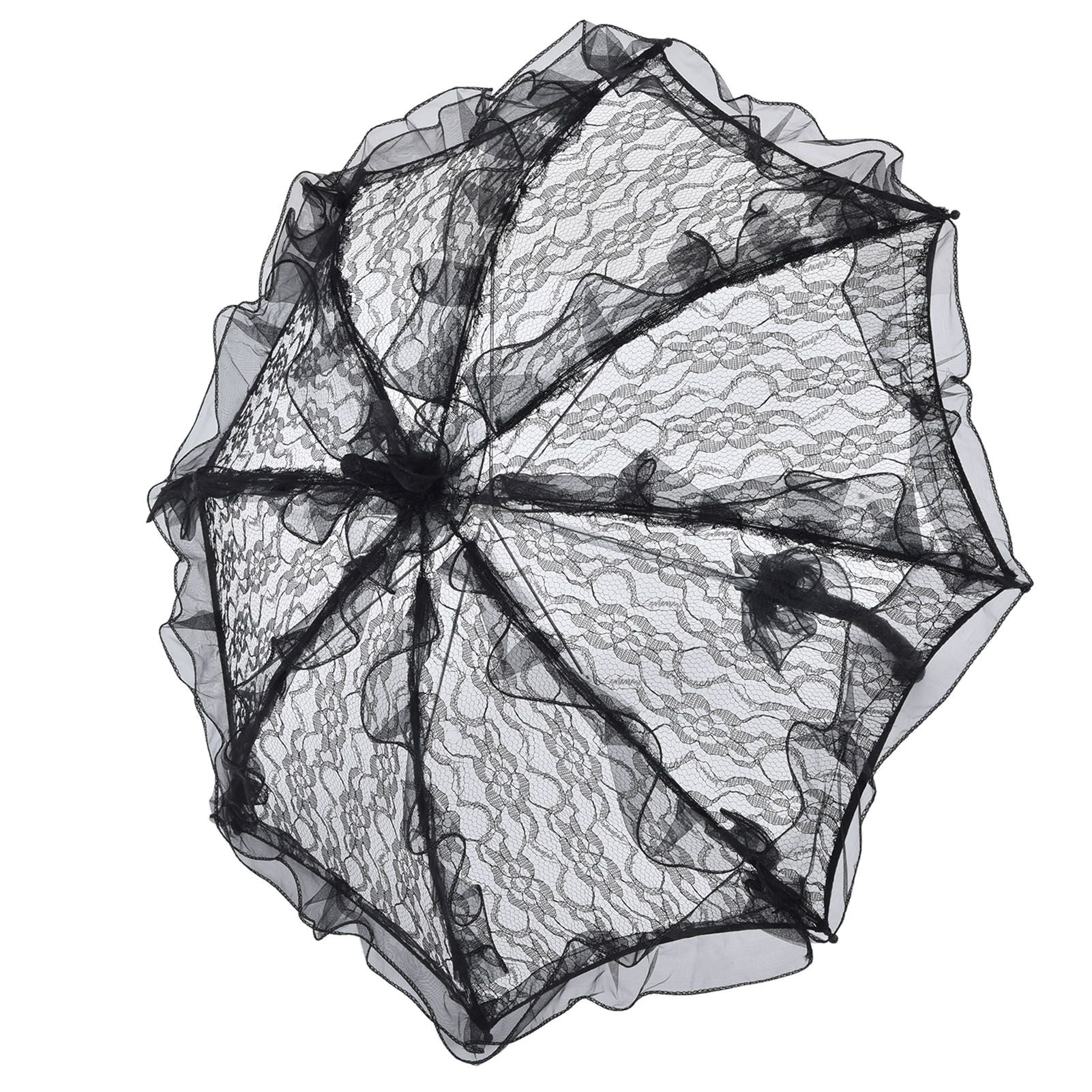 Elegant Lace Bride Umbrella Wedding Party Photography Decor Prop Lace Parasol Decoration