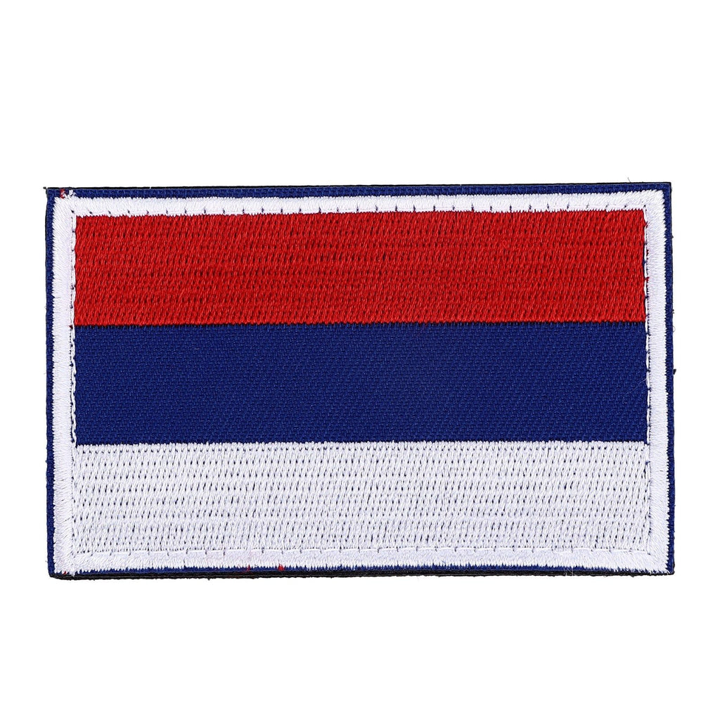 European Country Flags Patch World National Hook and Loop Badge Embroidered Patch Accessory Russia
