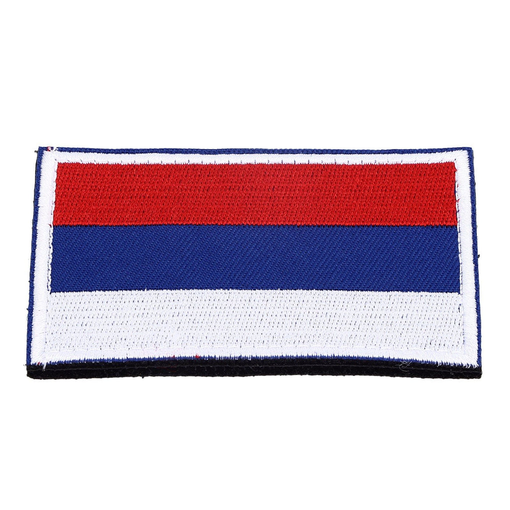 European Country Flags Patch World National Hook and Loop Badge Embroidered Patch Accessory Russia