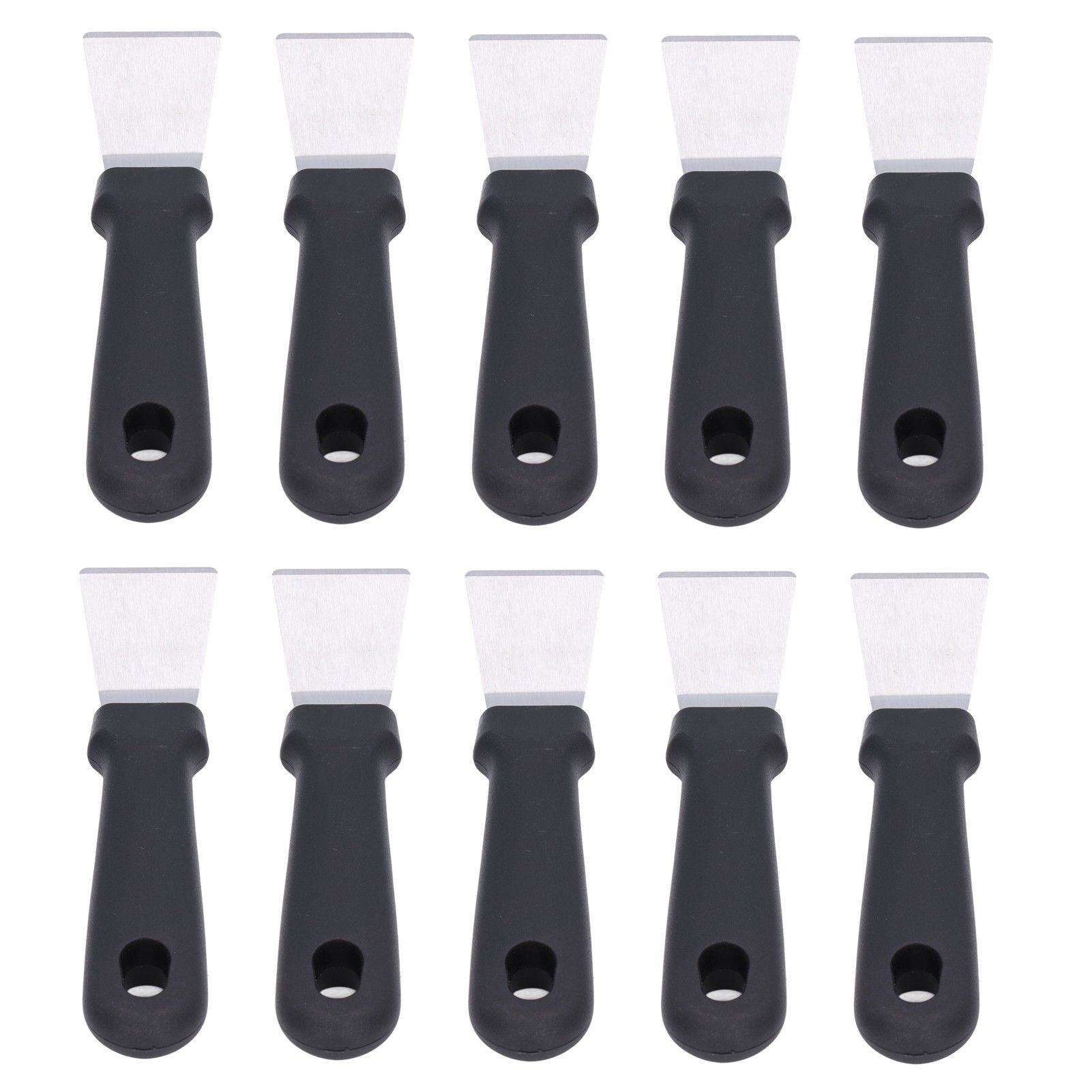 10Pcs Defrosting Shovel Efficient Cleaning Anti Slip Handle Hanging Hole Ice Scraper Deicing Tool for KitchenBlack