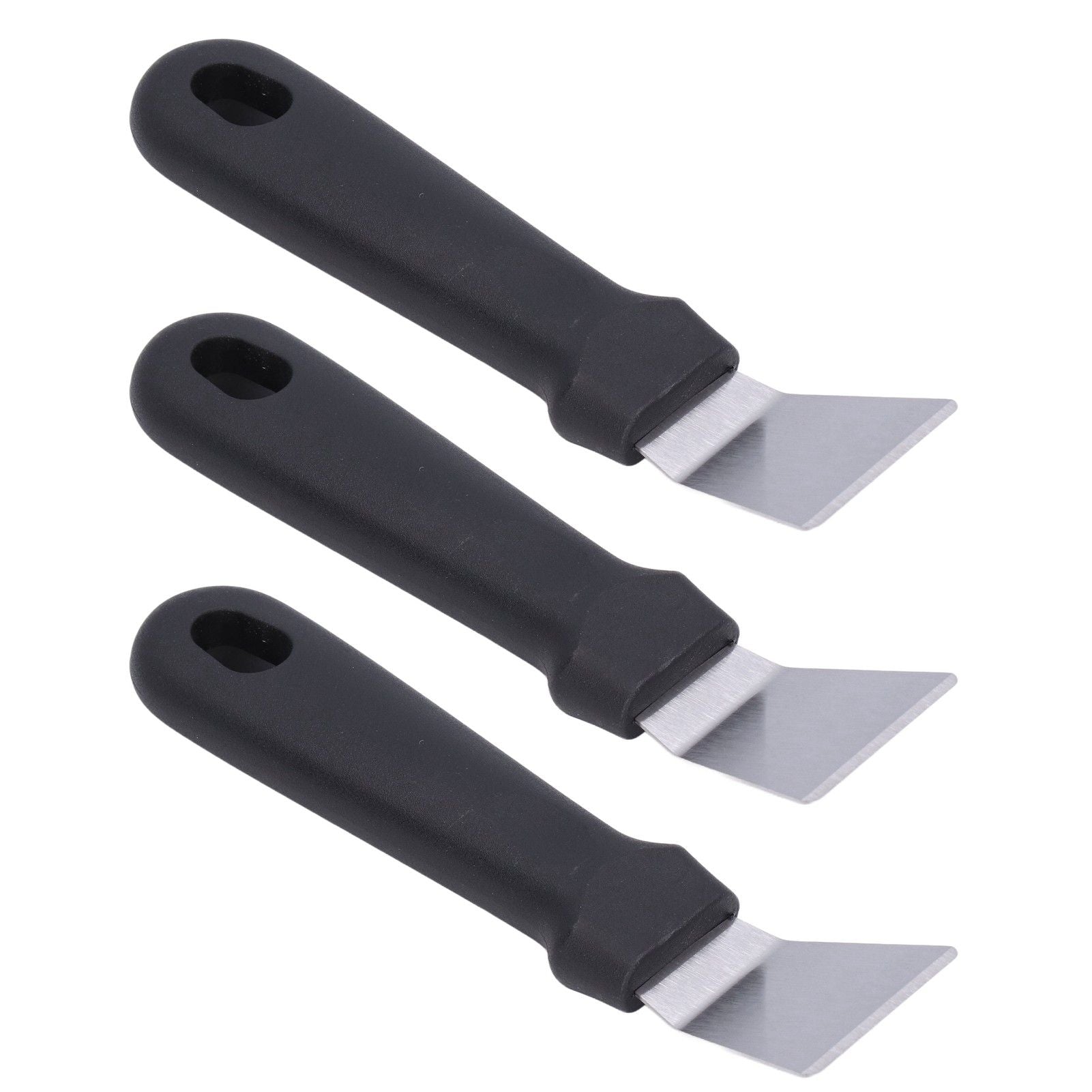 10Pcs Defrosting Shovel Efficient Cleaning Anti Slip Handle Hanging Hole Ice Scraper Deicing Tool for KitchenBlack