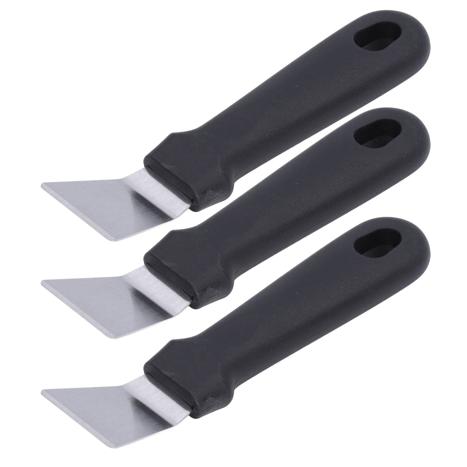 10Pcs Defrosting Shovel Efficient Cleaning Anti Slip Handle Hanging Hole Ice Scraper Deicing Tool for KitchenBlack
