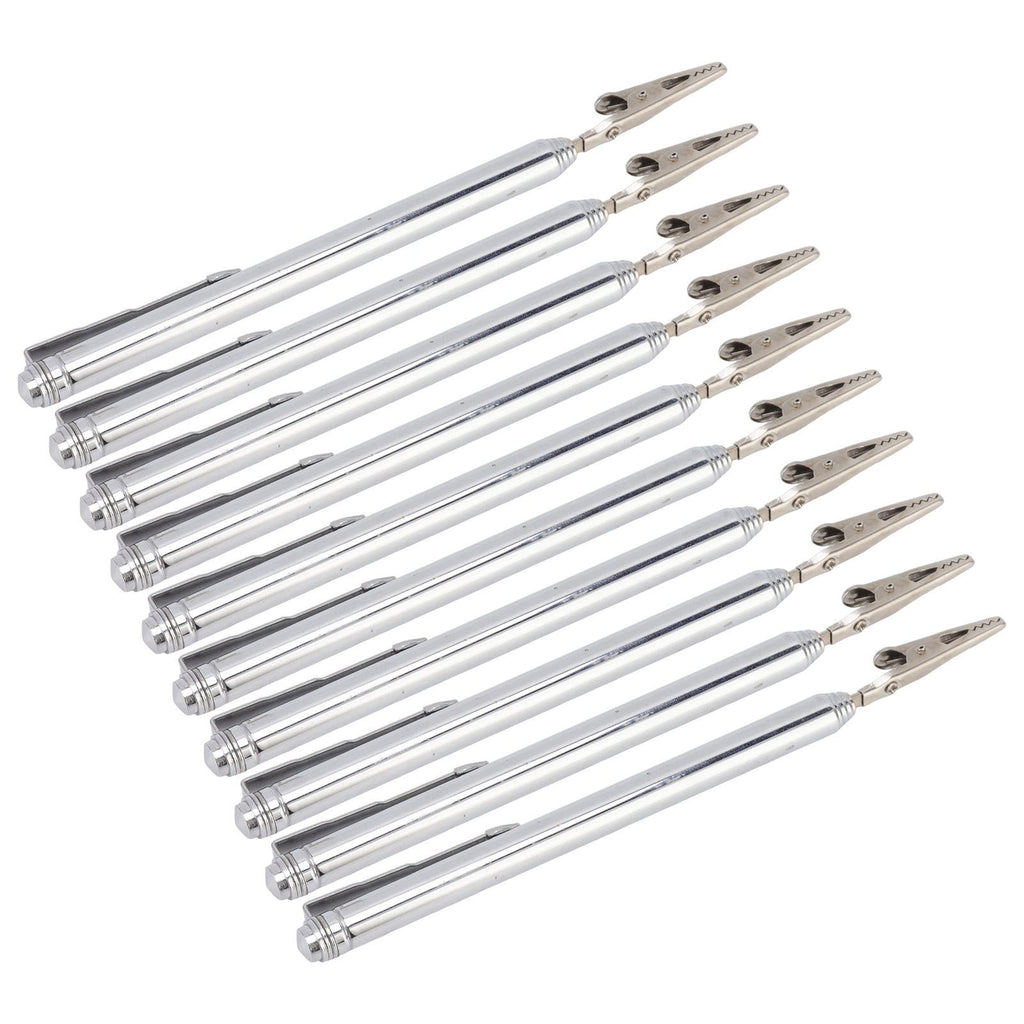 10Pcs Roach Clip Stainless Steel Durable Telescopic Design Wide Application Bracelet Helper Tool for Car Home Repair