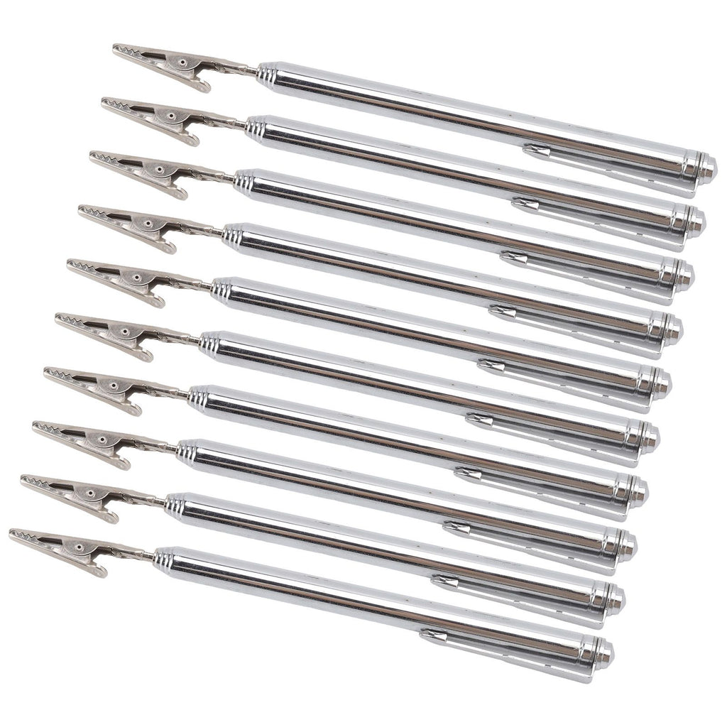 10Pcs Roach Clip Stainless Steel Durable Telescopic Design Wide Application Bracelet Helper Tool for Car Home Repair