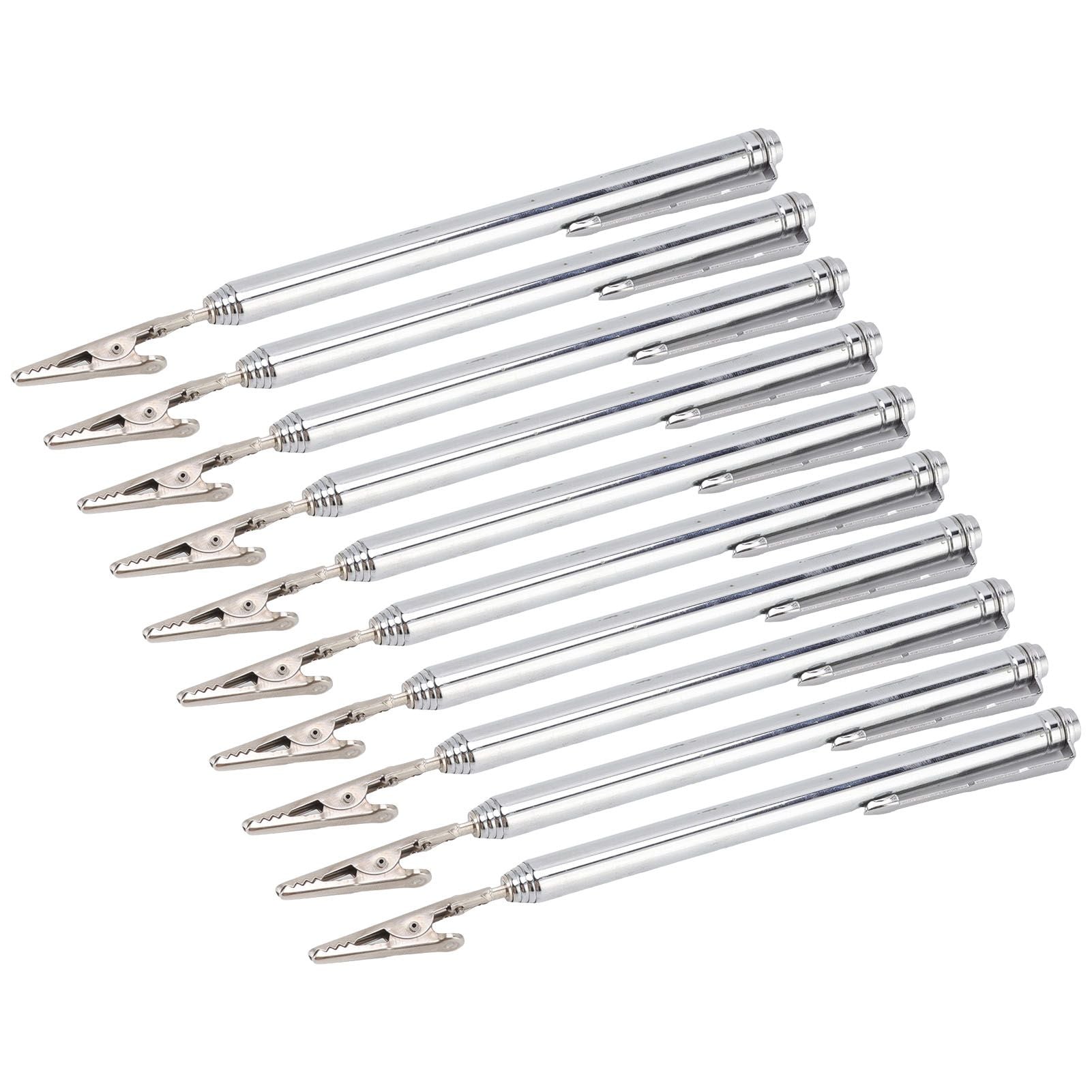 10Pcs Roach Clip Stainless Steel Durable Telescopic Design Wide Application Bracelet Helper Tool for Car Home Repair