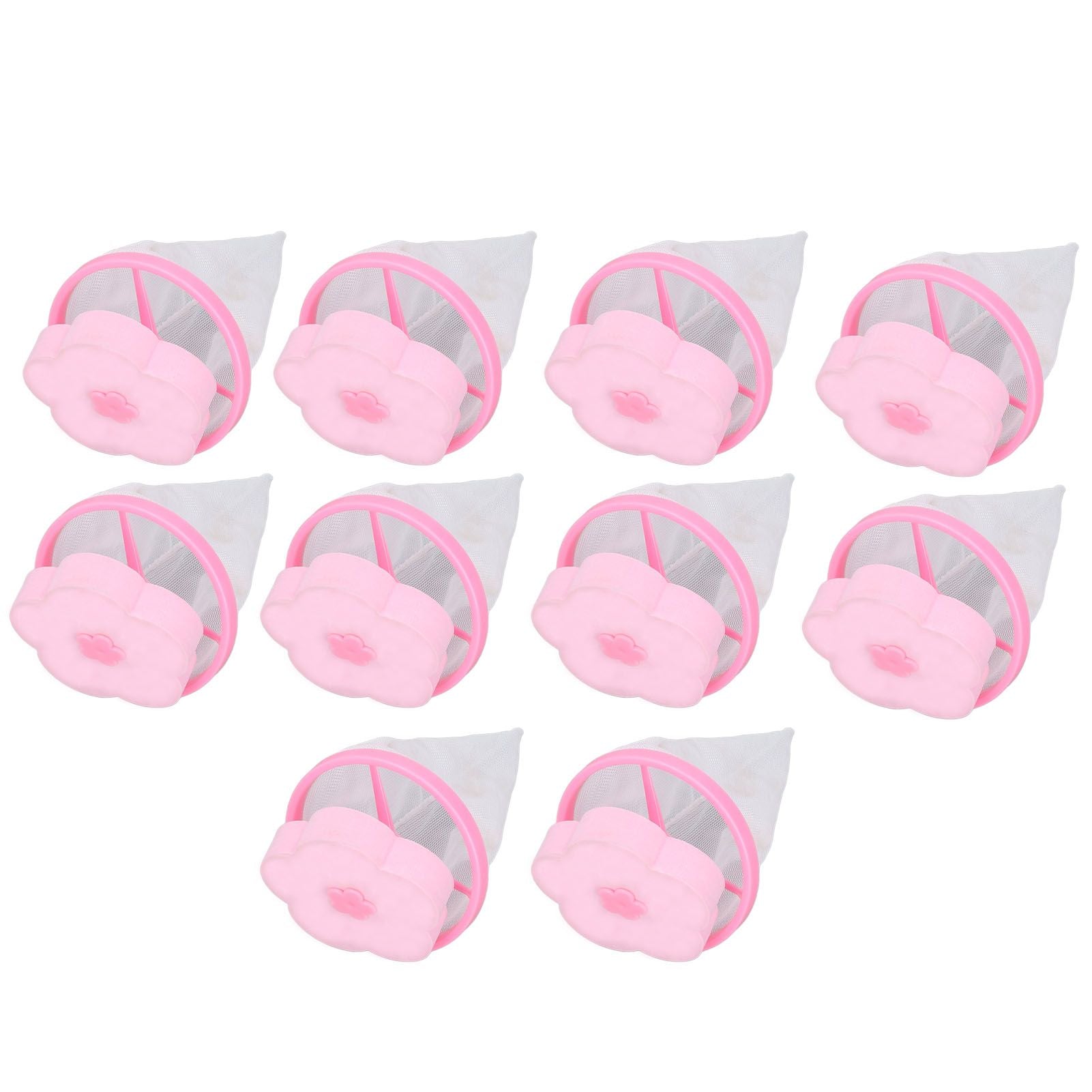 Washing Machine Filter Bag Floating Reusable Laundry Hair Mesh Remover for Pulsator Washer 10pcs Type A