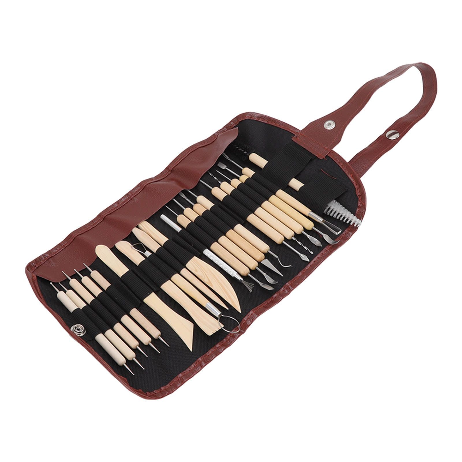 21pcs Polymer Clay Tools Polymer Clay Sculpting Tools with Storage Bag for Beginners Professionals
