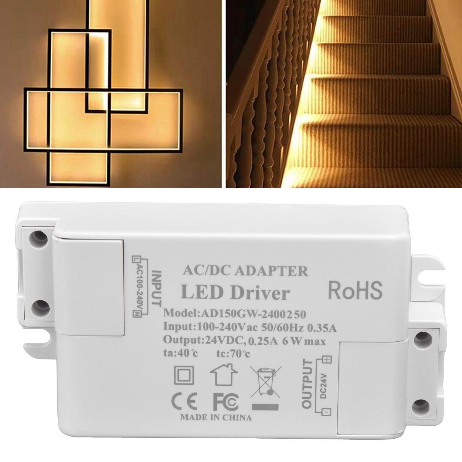 LED Driver AC DC Waterproof Power Supply Transformer Low Voltage Lamps