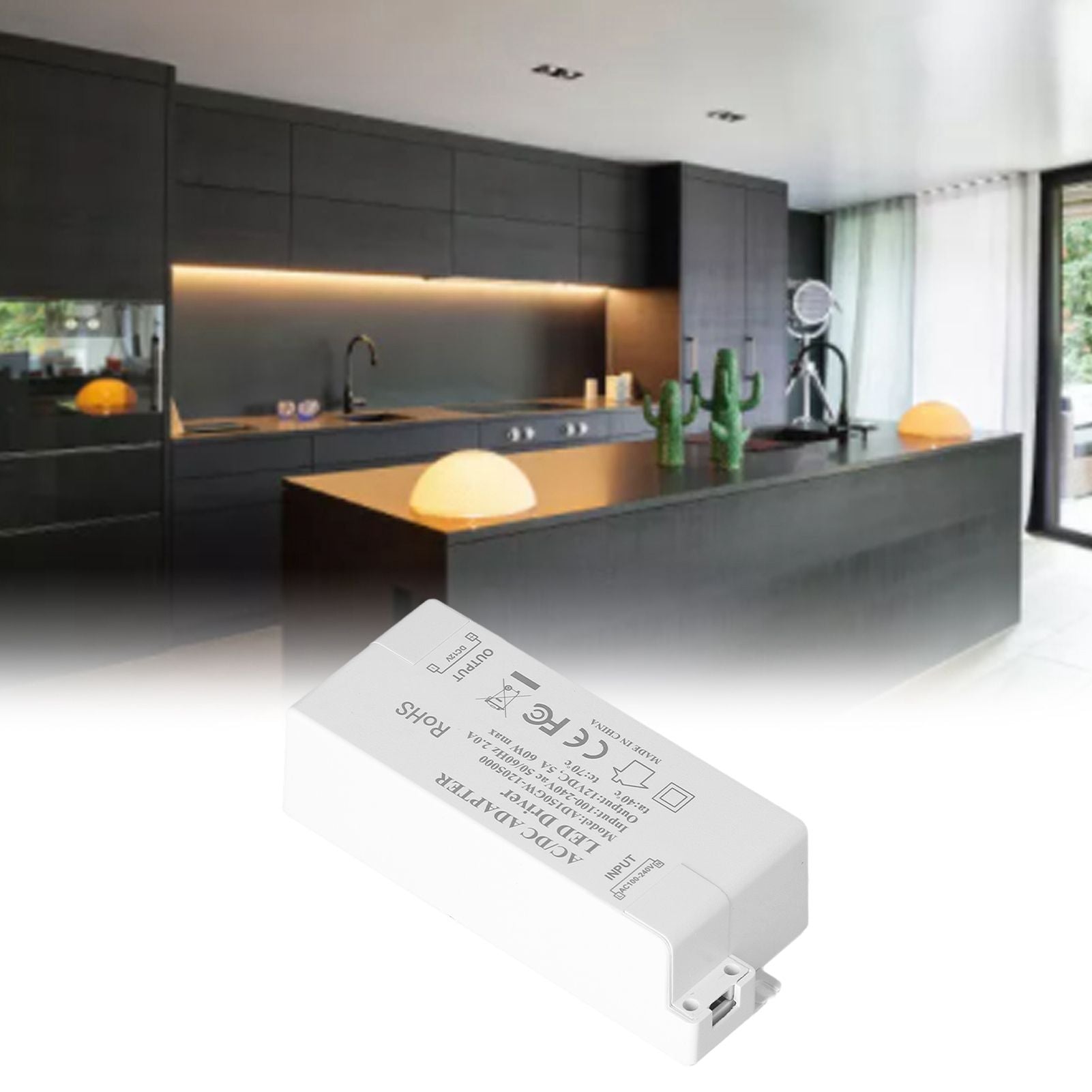 LED Driver Transformer 60W AC100-240V to DC12V 5A Power Supply