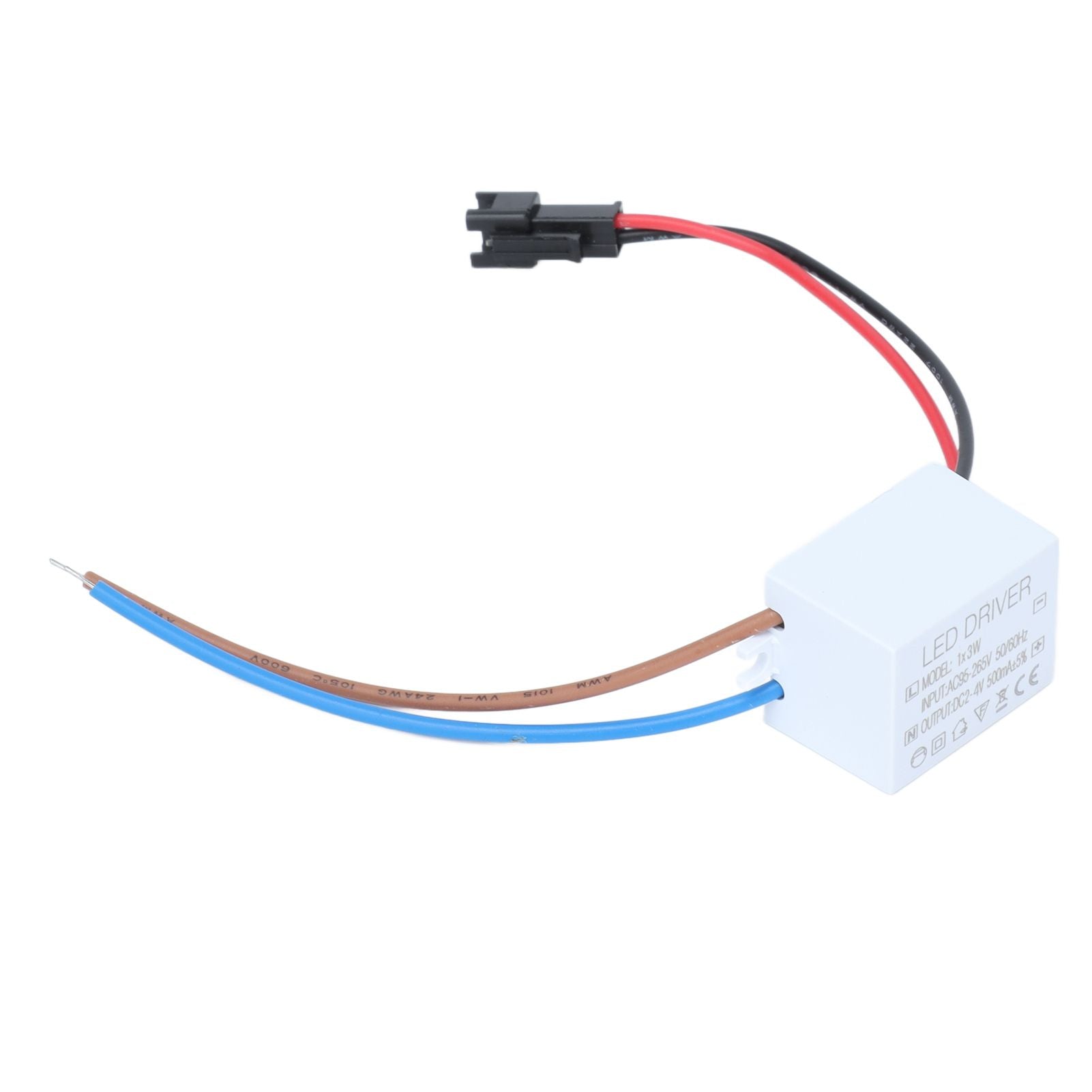 LED Driver 500mA 1-3W Power Supply Transformer AC95-265V to DC2-4V