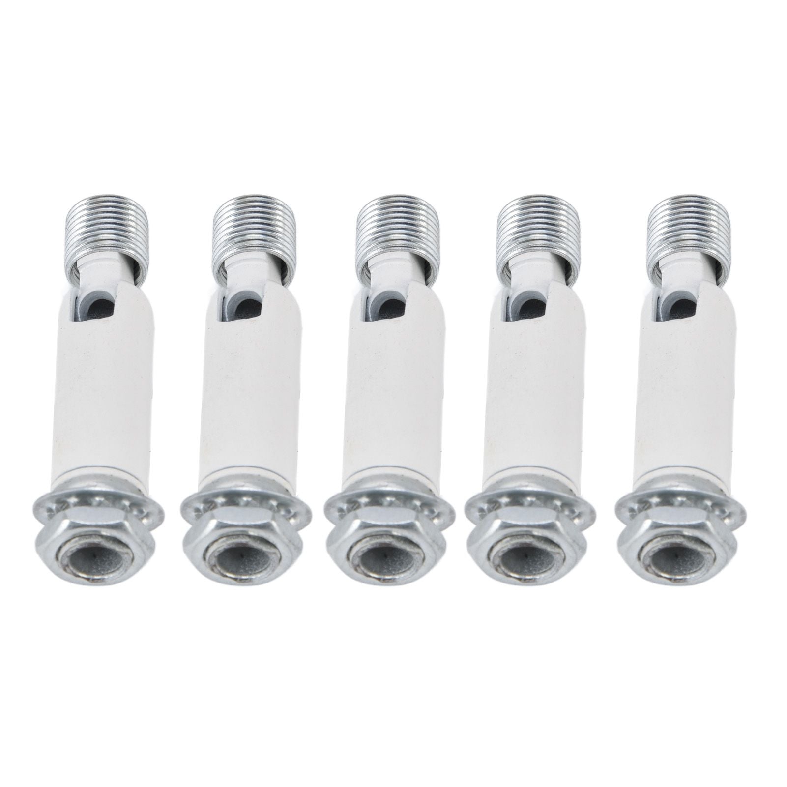5Pcs M10 Sloped Ceiling Adapter for Ceiling Lamp Pendant Light Chandelier Track Suspension Accessories M10 External Gear Steering Joint White
