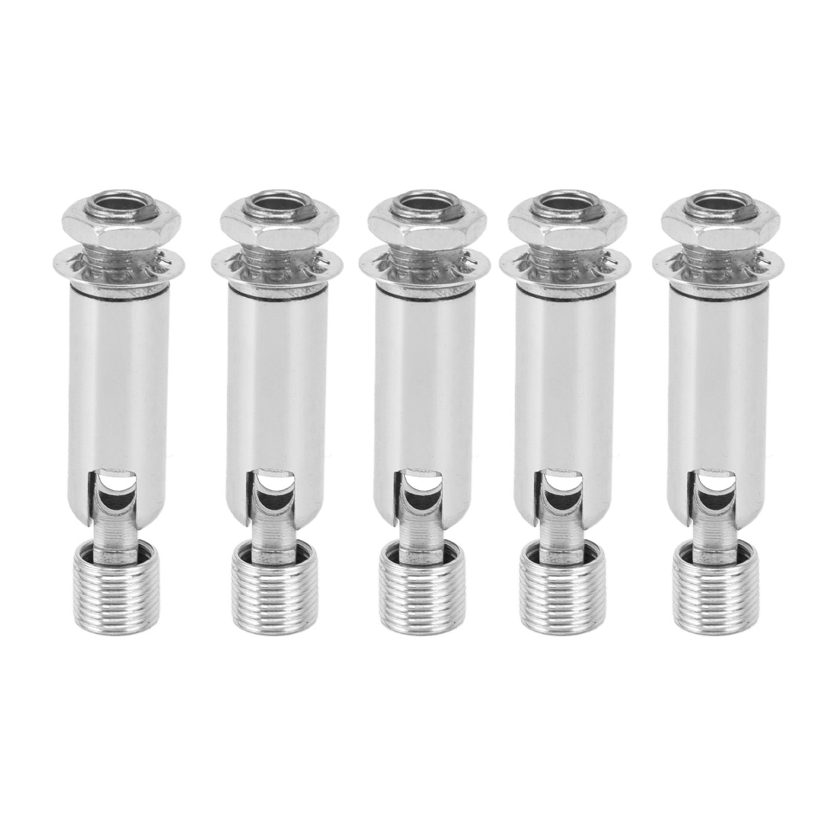 5Pcs M10 Sloped Ceiling Adapter for Ceiling Lamp Pendant Light Chandelier Track Suspension Accessories M10 External Gear Steering Joint Chrome