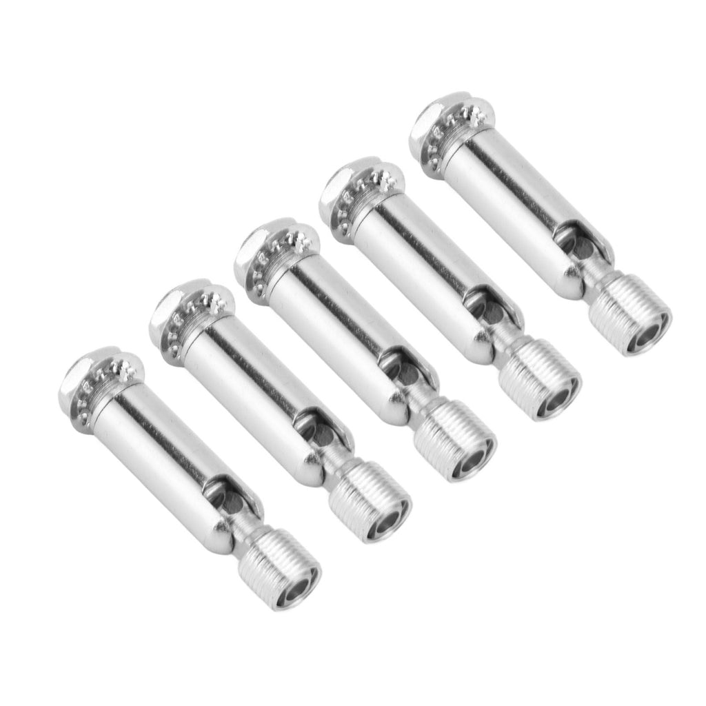5Pcs M10 Sloped Ceiling Adapter for Ceiling Lamp Pendant Light Chandelier Track Suspension Accessories M10 External Gear Steering Joint Chrome