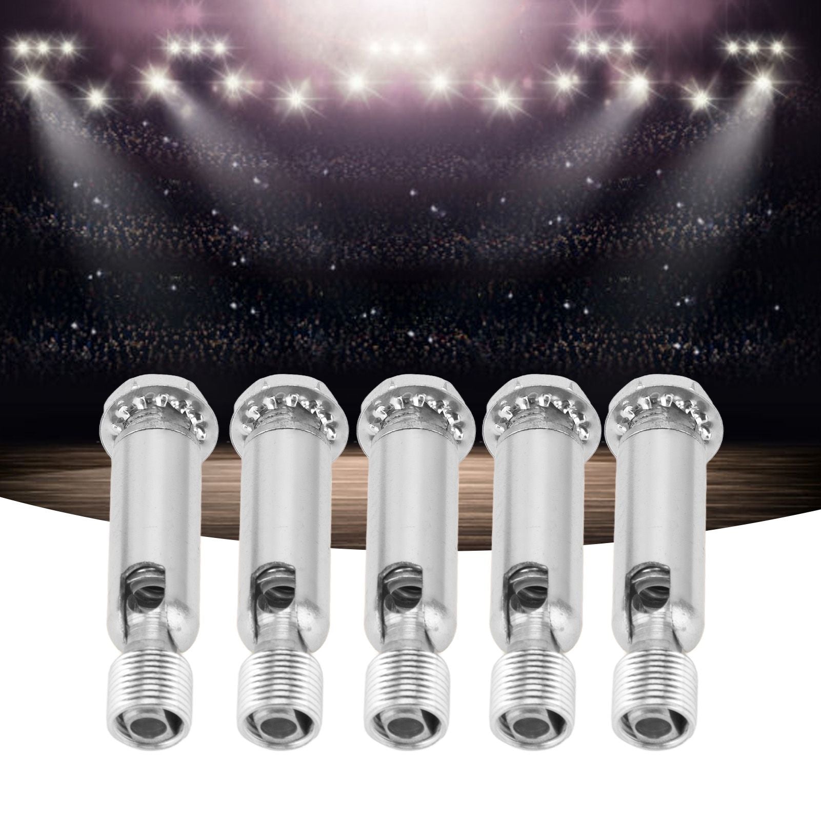 5Pcs M10 Sloped Ceiling Adapter for Ceiling Lamp Pendant Light Chandelier Track Suspension Accessories M10 External Gear Steering Joint Chrome