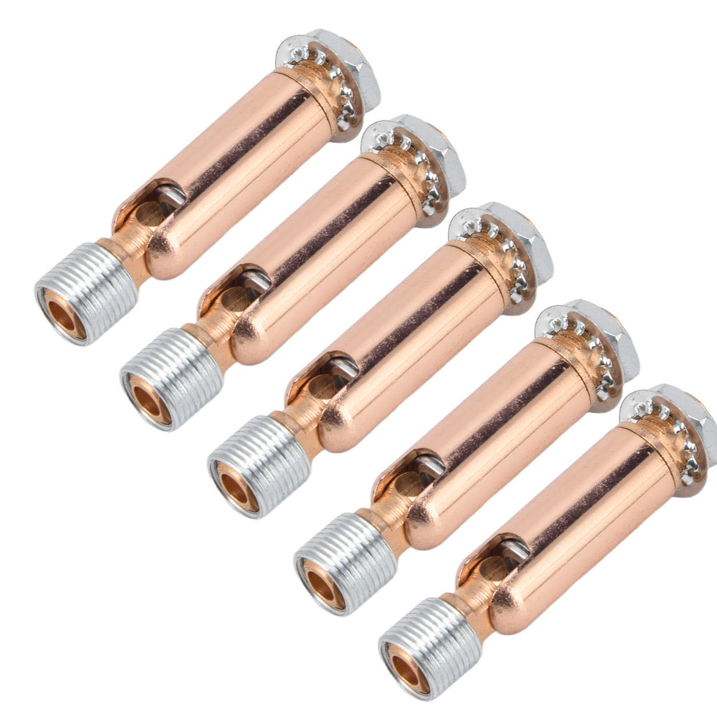 5Pcs M10 Sloped Ceiling Adapter for Ceiling Lamp Pendant Light Chandelier Track Suspension Accessories M10 External Gear Steering Joint Rose Gold