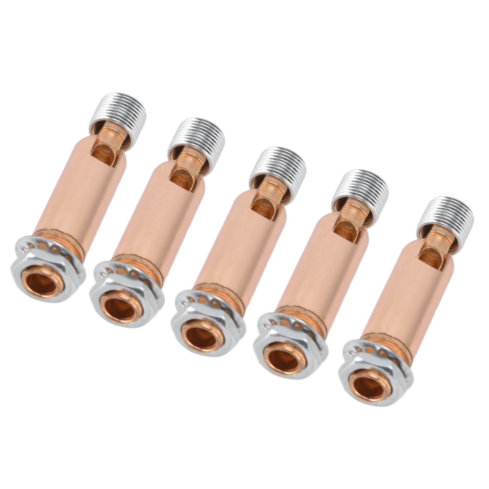 5Pcs M10 Sloped Ceiling Adapter for Ceiling Lamp Pendant Light Chandelier Track Suspension Accessories M10 External Gear Steering Joint Rose Gold