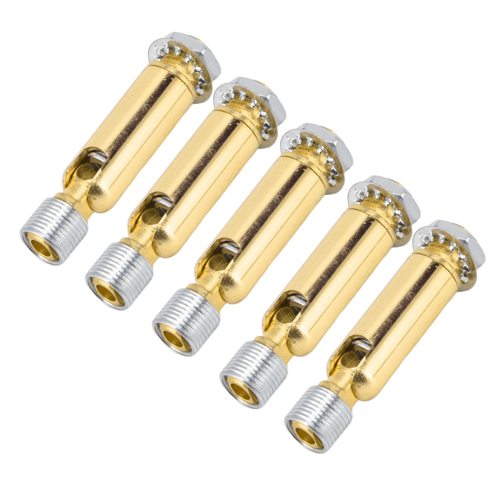 5Pcs M10 Sloped Ceiling Adapter for Ceiling Lamp Pendant Light Chandelier Track Suspension Accessories M10 External Gear Steering Joint Bronze