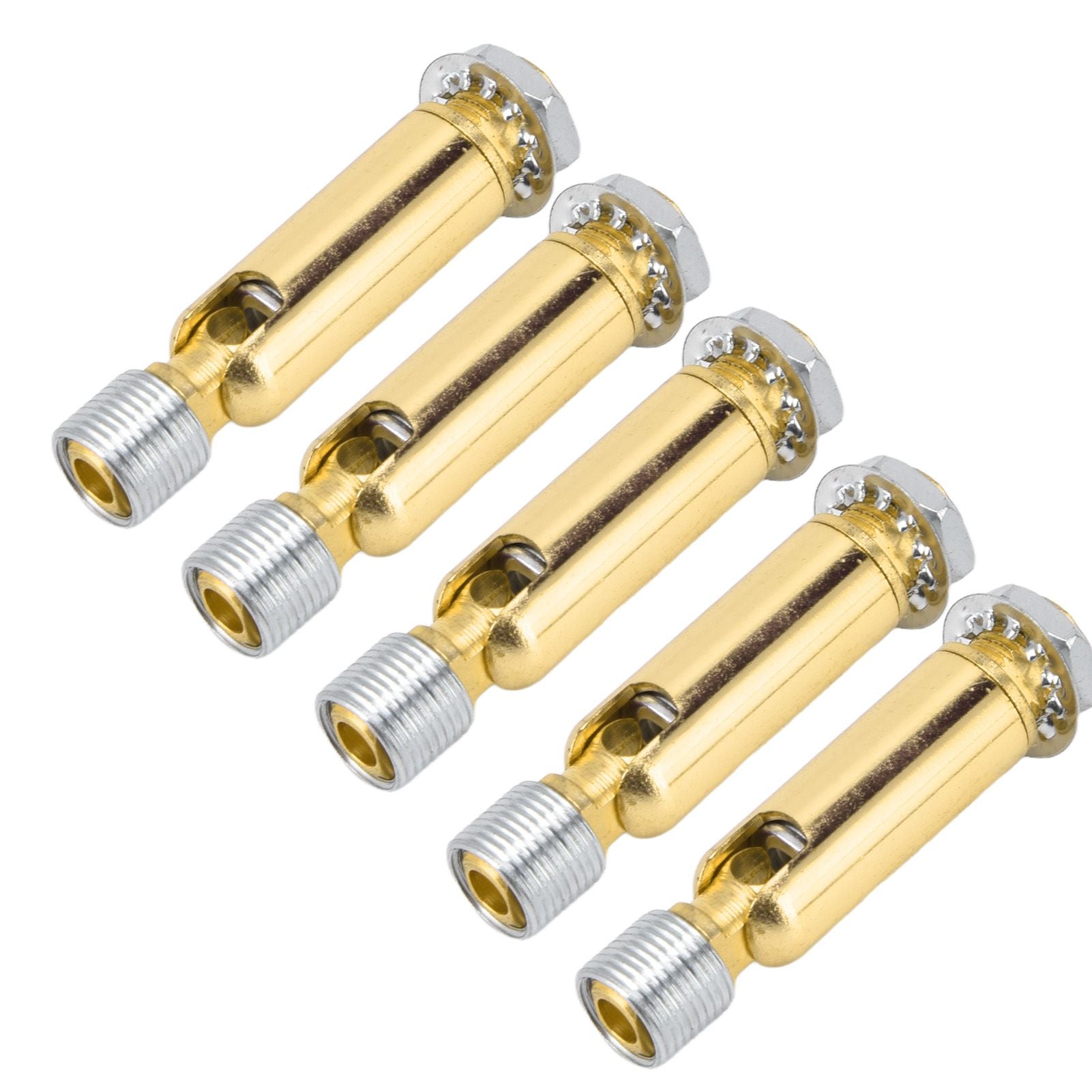 5Pcs M10 Sloped Ceiling Adapter for Ceiling Lamp Pendant Light Chandelier Track Suspension Accessories M10 External Gear Steering Joint Bronze