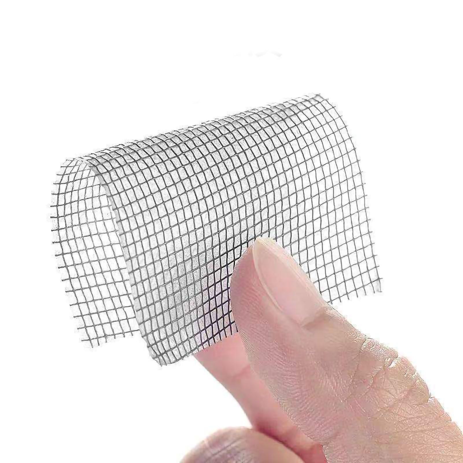 Window Screen Repair Fill Hole Self Adhesive Fine Mesh Screen Tape Mesh Repair for Mosquito Repellent 5cmx2m/2.0x78.7in Grey
