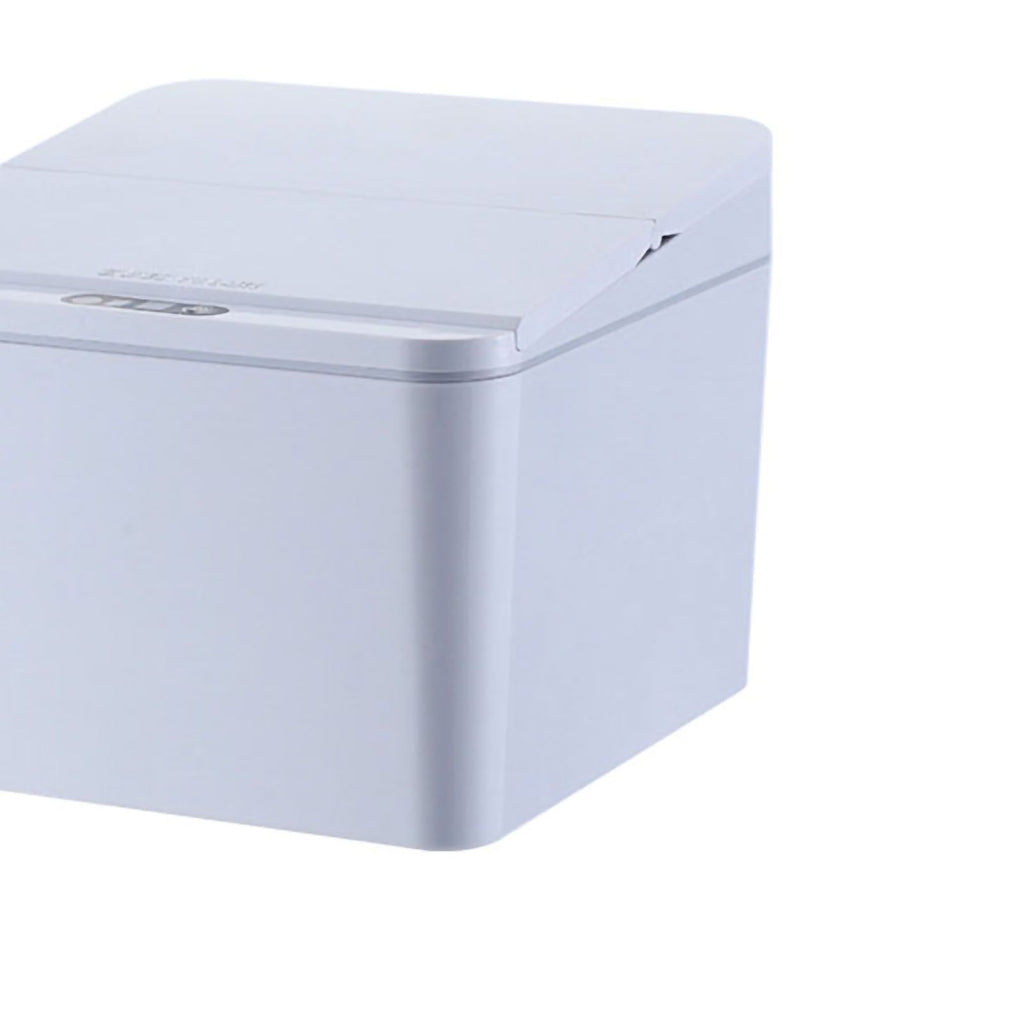 Smart Sensor Trash Waste Can Multifunctional Electric Induction Storage Bin for Desktop Car Grey