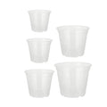 Orchid Flower Pot Breathable Clear Orchid Planting Pot with Holes for Indoor Outdoor