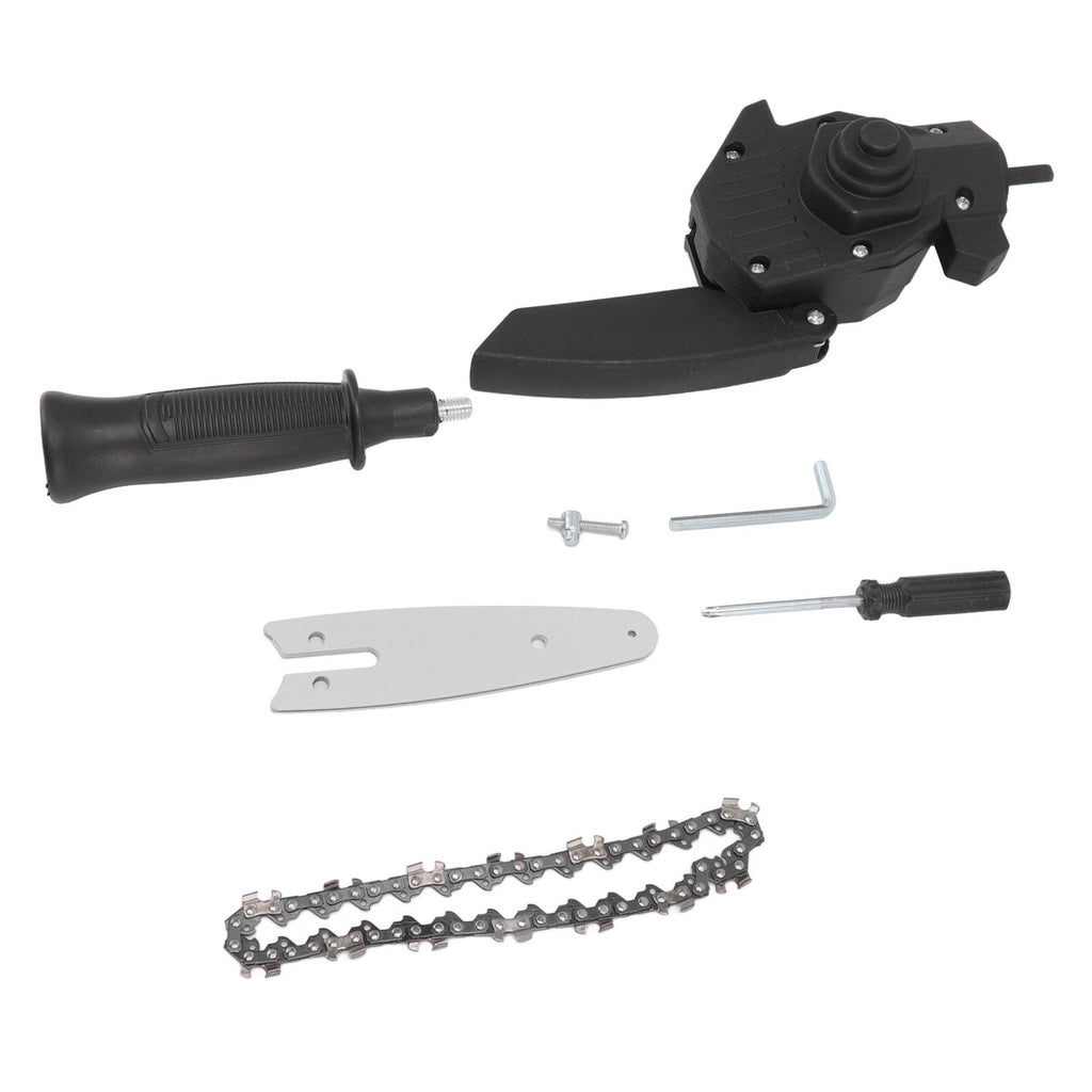 Hand Drill to Chainsaw Converter Portable Mini Electric Saw Adapter Set with Handle and Chain