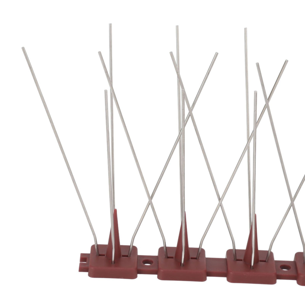 Bird Spikes 15 Feet Stainless Steel Pigeon Deterrent Spikes for Fence Roof Mailbox Window SK430 (2+2)