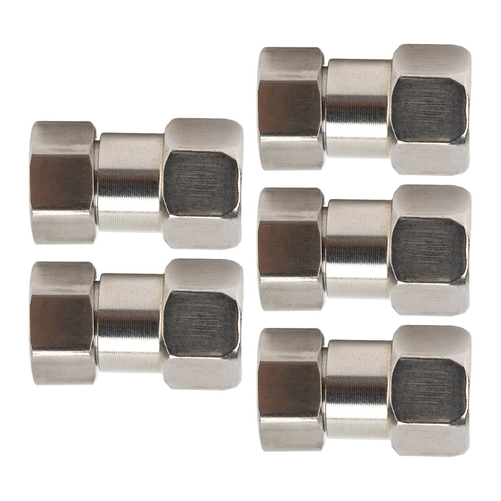 5PCS Plumbing Fittings Stainless Steel Female Thread Pipe Adapter Fittings for Shower Water Heater G1/2