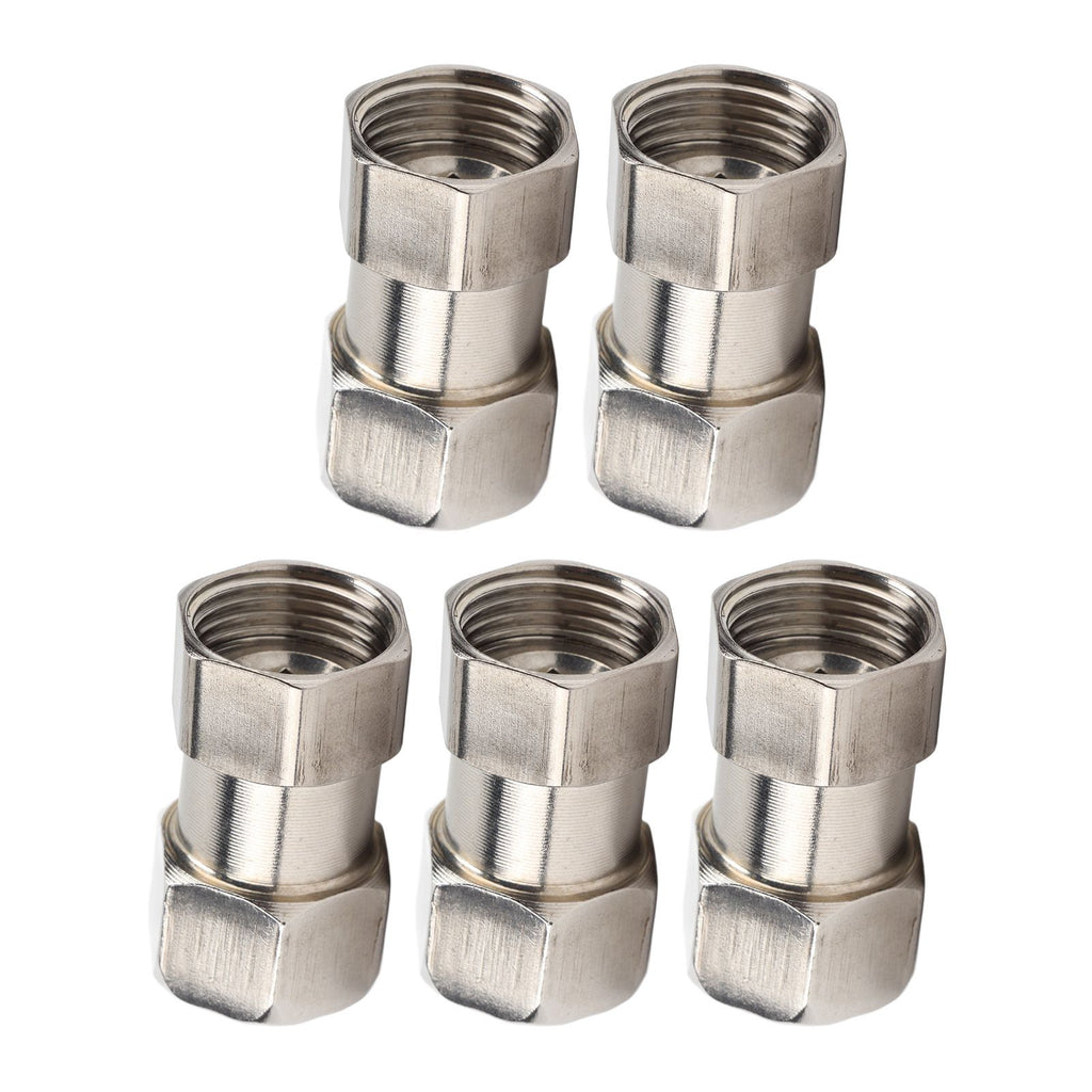 5PCS Plumbing Fittings Stainless Steel Female Thread Pipe Adapter Fittings for Shower Water Heater G1/2