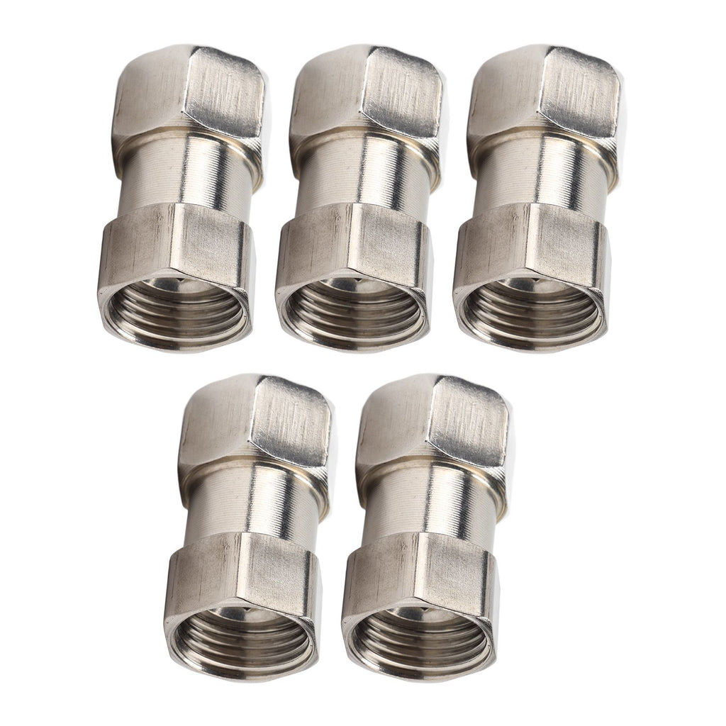5PCS Plumbing Fittings Stainless Steel Female Thread Pipe Adapter Fittings for Shower Water Heater G1/2
