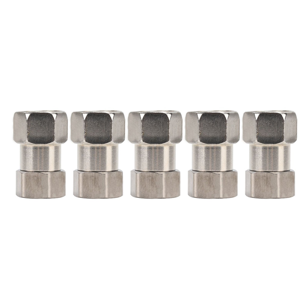 5PCS Plumbing Fittings Stainless Steel Female Thread Pipe Adapter Fittings for Shower Water Heater G1/2