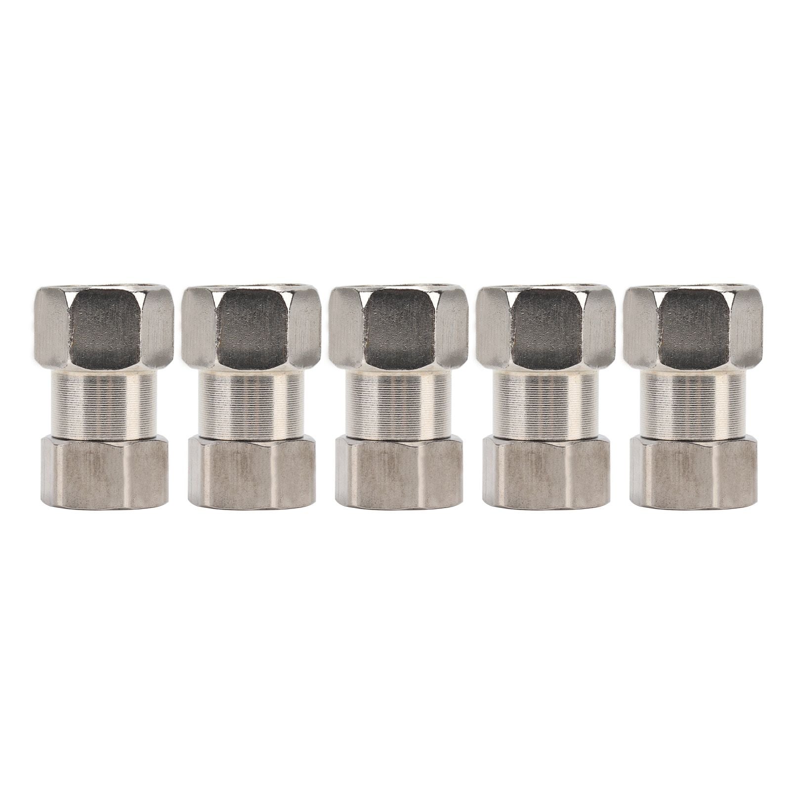 5PCS Plumbing Fittings Stainless Steel Female Thread Pipe Adapter Fittings for Shower Water Heater G1/2
