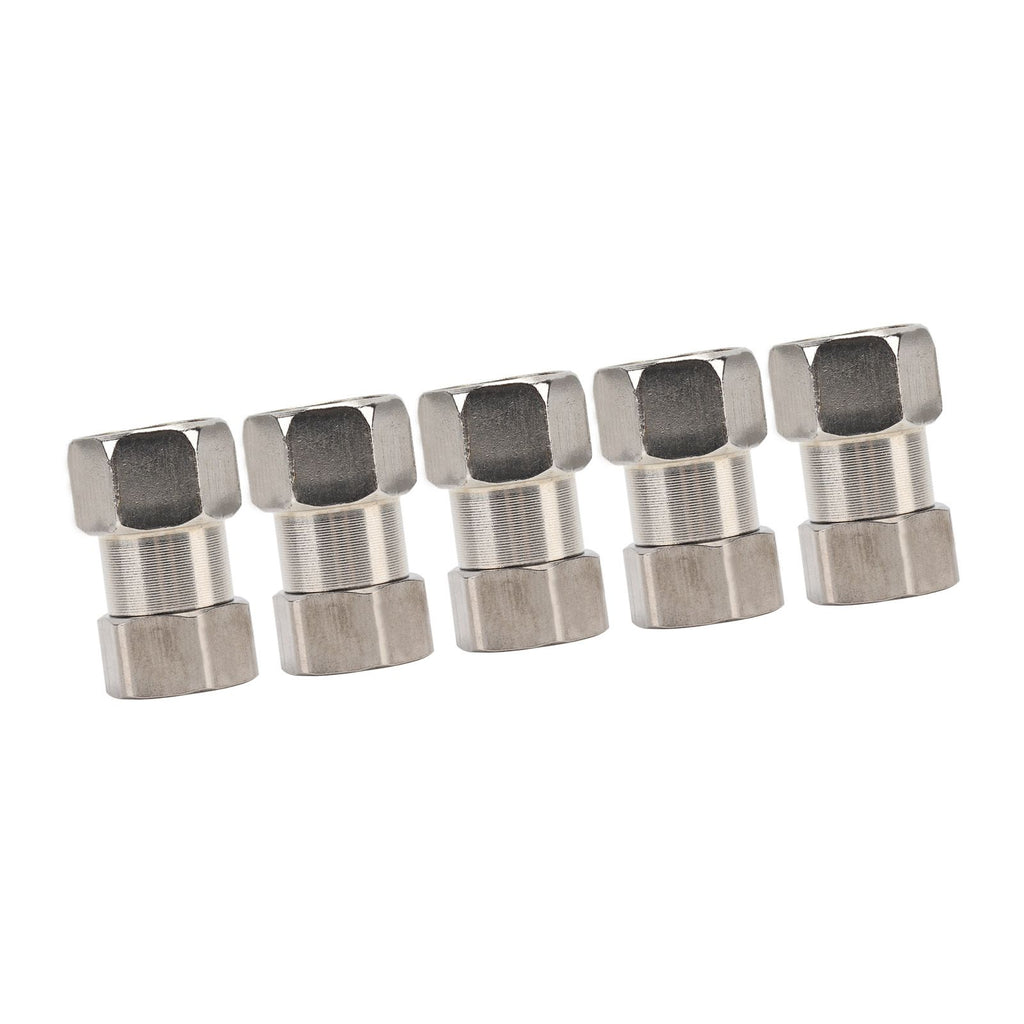 5PCS Plumbing Fittings Stainless Steel Female Thread Pipe Adapter Fittings for Shower Water Heater G1/2