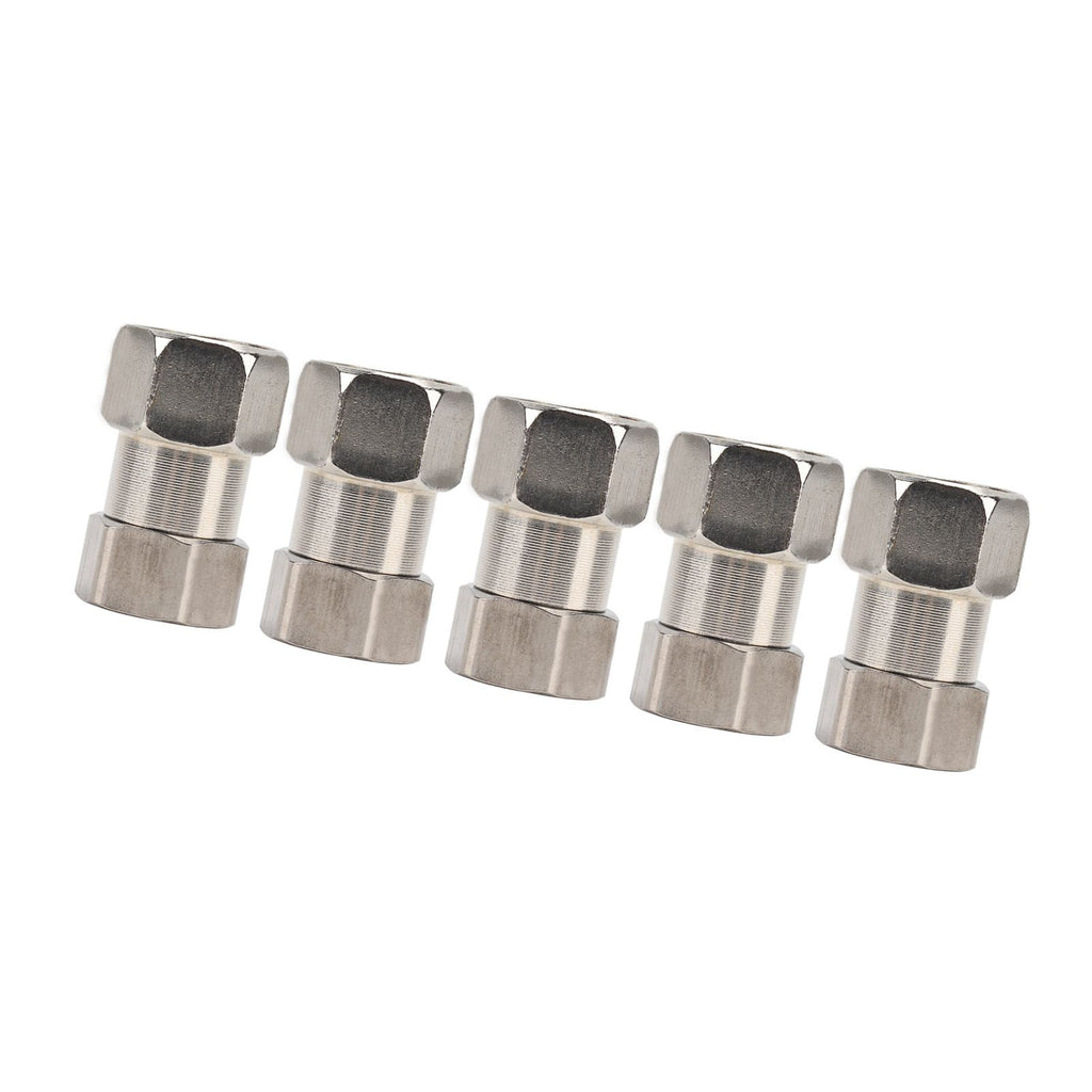 5PCS Plumbing Fittings Stainless Steel Female Thread Pipe Adapter Fittings for Shower Water Heater G1/2