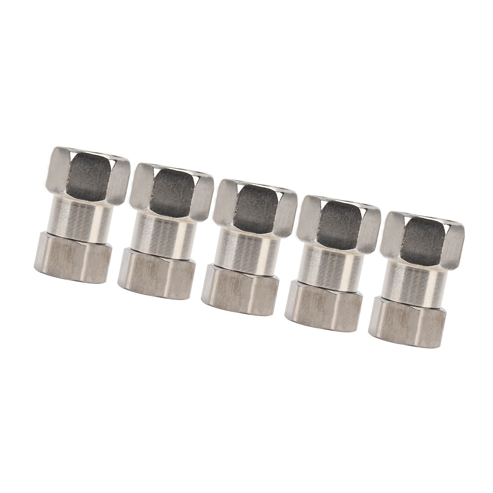 5PCS Plumbing Fittings Stainless Steel Female Thread Pipe Adapter Fittings for Shower Water Heater G3/4