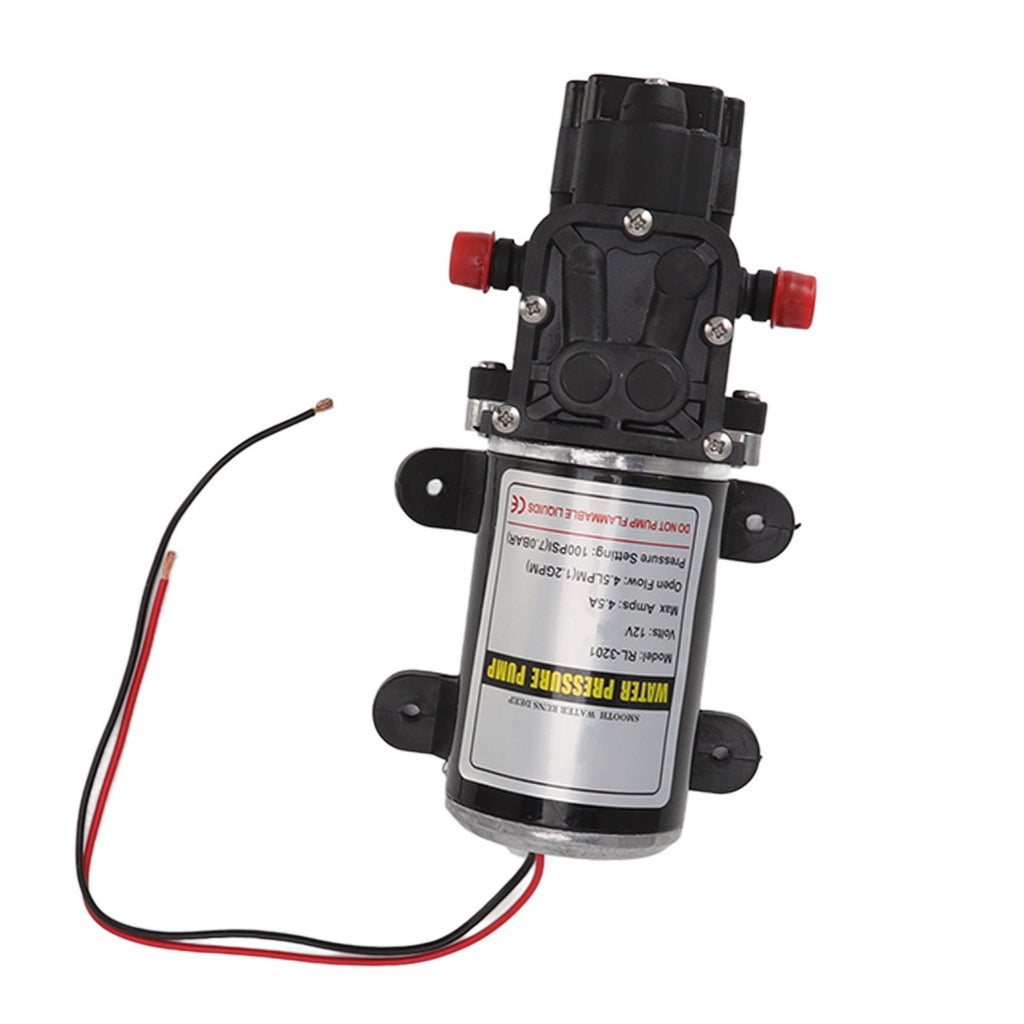 Diaphragm Water Pump Self Priming Intermittent Diaphragm Pump High Pressure Water Pump for Home Marine RL 3201(12V)