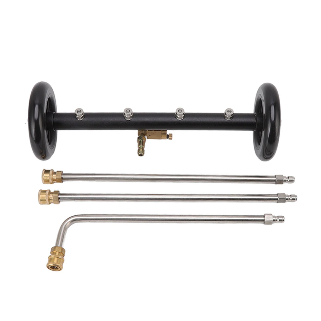 16in Undercarriage Cleaner 1/4in Under Car Pressure Washer Attachment Black