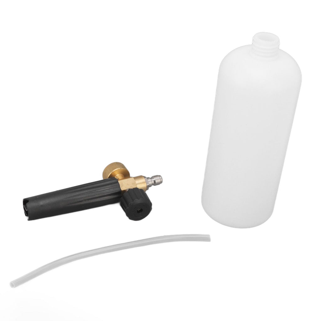 1L Car Wash Foam Spray Bottle Multifunction with G1/4 Quick Connector Copper Foam Lance for Outdoor