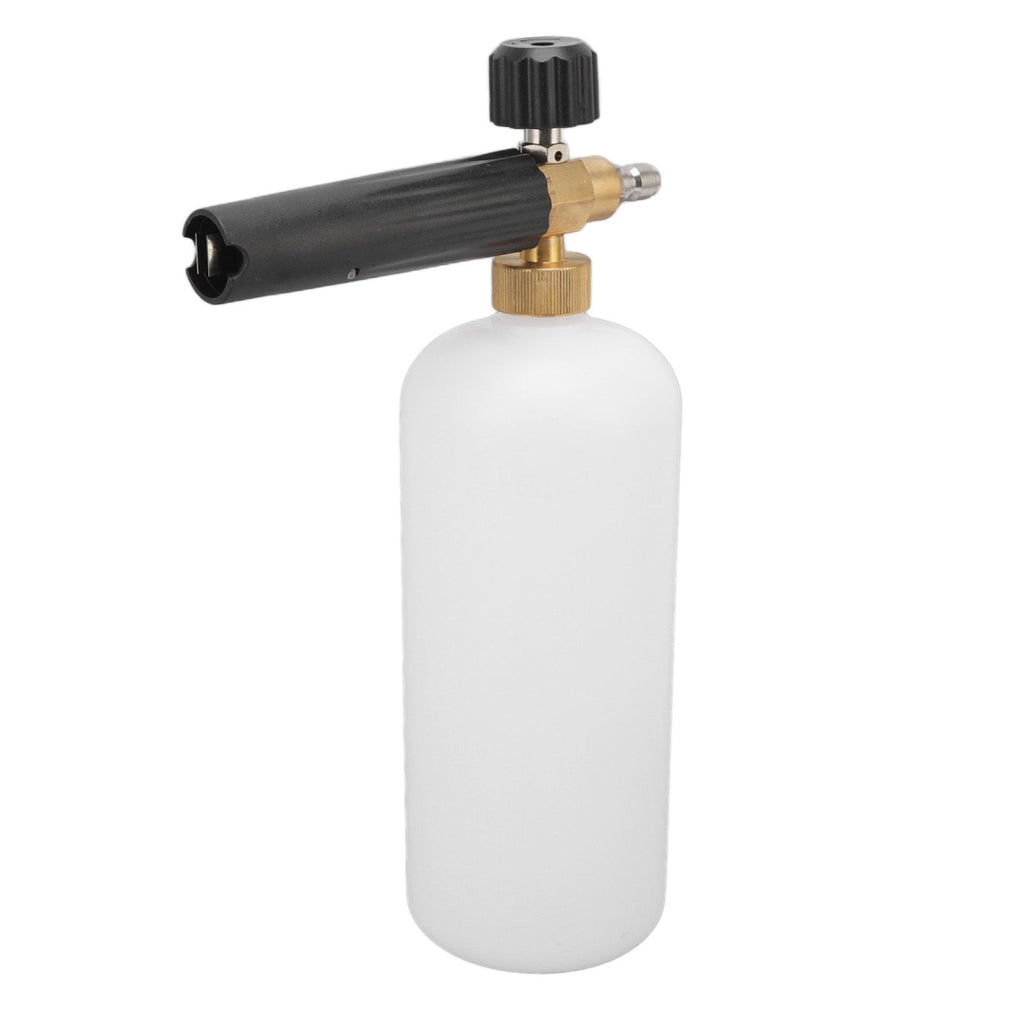 1L Car Wash Foam Spray Bottle Multifunction with G1/4 Quick Connector Copper Foam Lance for Outdoor