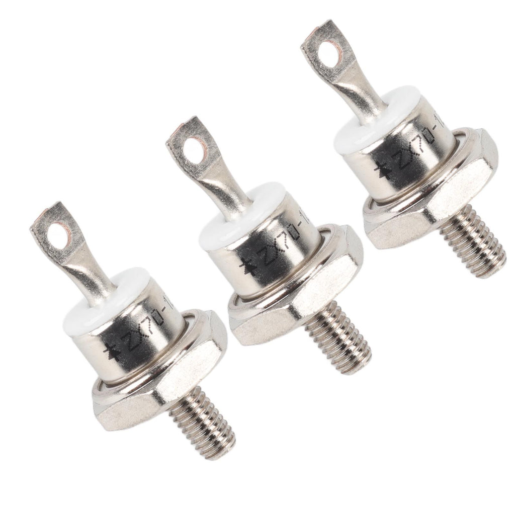 3Pcs ZX70 12 70A Diesel Generator Rectifier Diode Replacement Diesel Engine Generator Diode for Diesel Generator Parts Positive