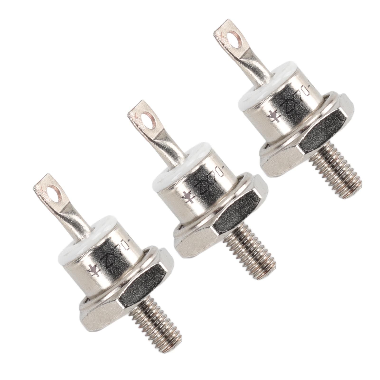 3Pcs ZX70 12 70A Diesel Generator Rectifier Diode Replacement Diesel Engine Generator Diode for Diesel Generator Parts Negative