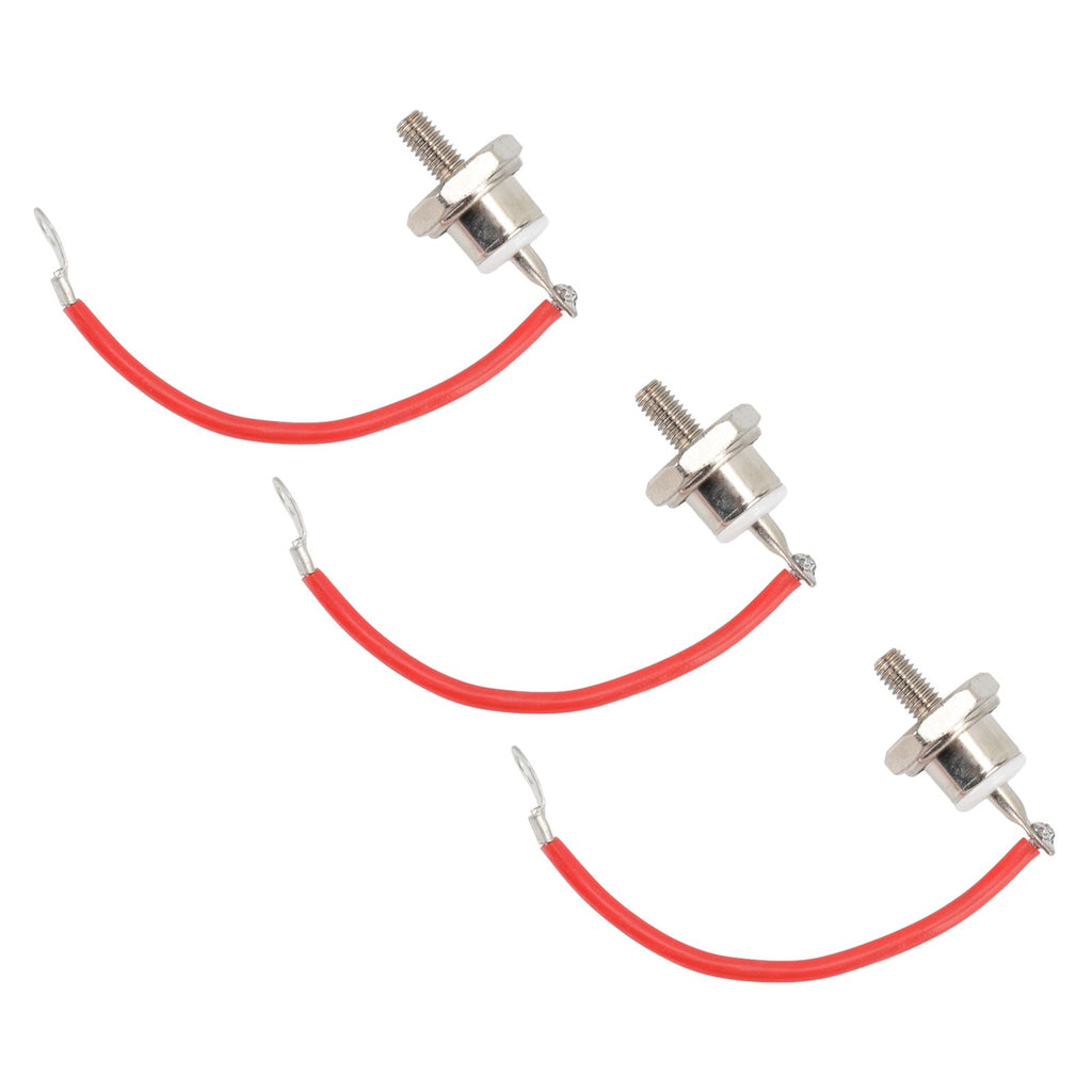 3pcs ZX70 12 Diode Rust Prevention Stable Performance 70A Diode with Line for Motor Control Positive Red Line