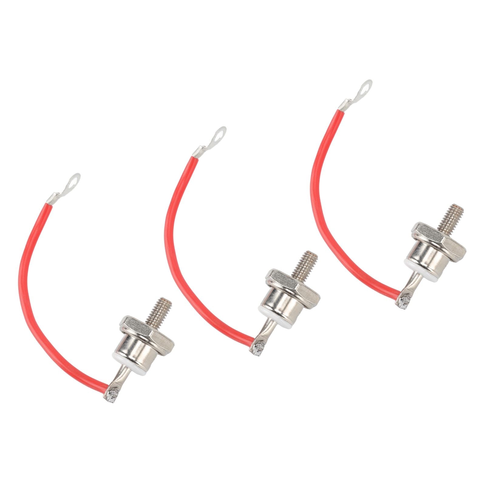 3pcs ZX70 12 Diode Rust Prevention Stable Performance 70A Diode with Line for Motor Control Positive Red Line
